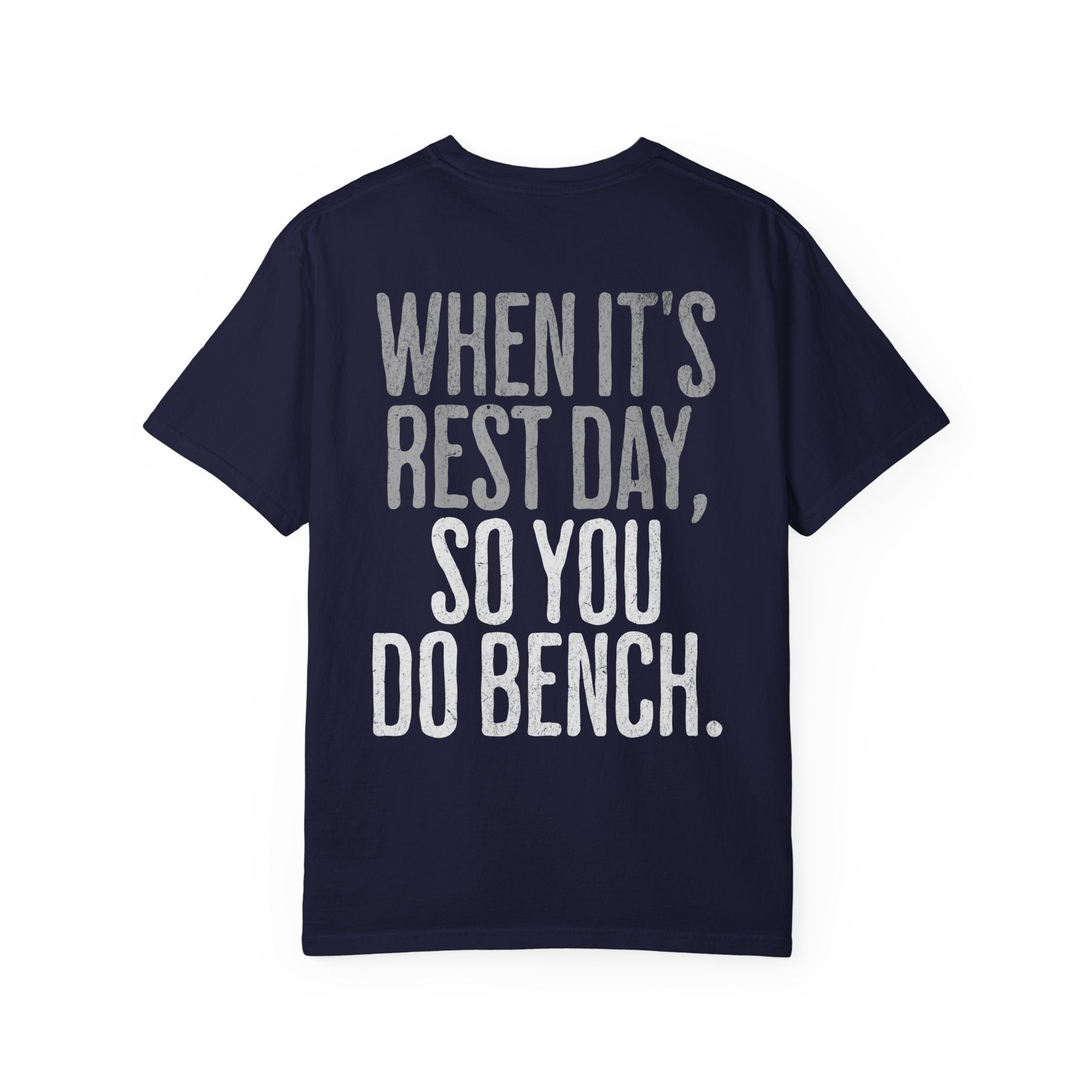 When it's Rest Day Workout T-shirt | Unisex Crossfit Humor Gym Tee