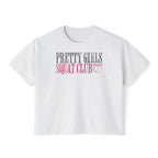 I Heart Squats Boxy Tee | Gym Humor Women's Crop Shirt