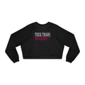 Thick Thighs Save Lives Cropped Pullover | Animal Rescue Workout Sweatshirt