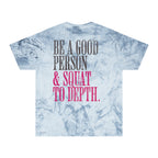 Be a Good Person Squat to Depth Weightlifters T-shirt | Funny Women's Gym Workout Tee