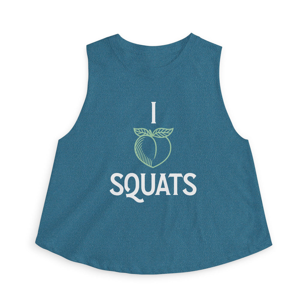 I Heart Squats Crop Top | Weightlifting Tank Top for Women