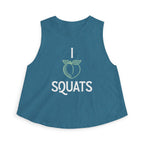 I Heart Squats Crop Top | Weightlifting Tank Top for Women