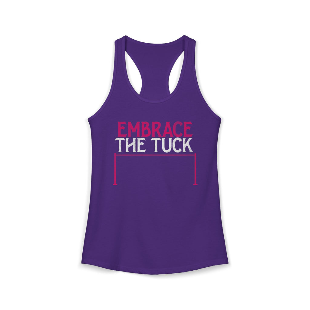 Embrace the Tuck Barre Tank Top | Women's Workout Humor Racerback Shirt