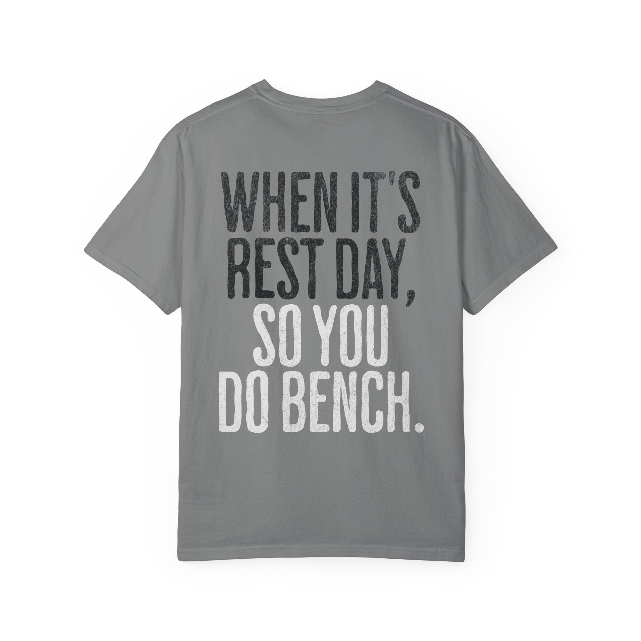 When it's Rest Day Workout T-shirt | Unisex Crossfit Humor Gym Tee