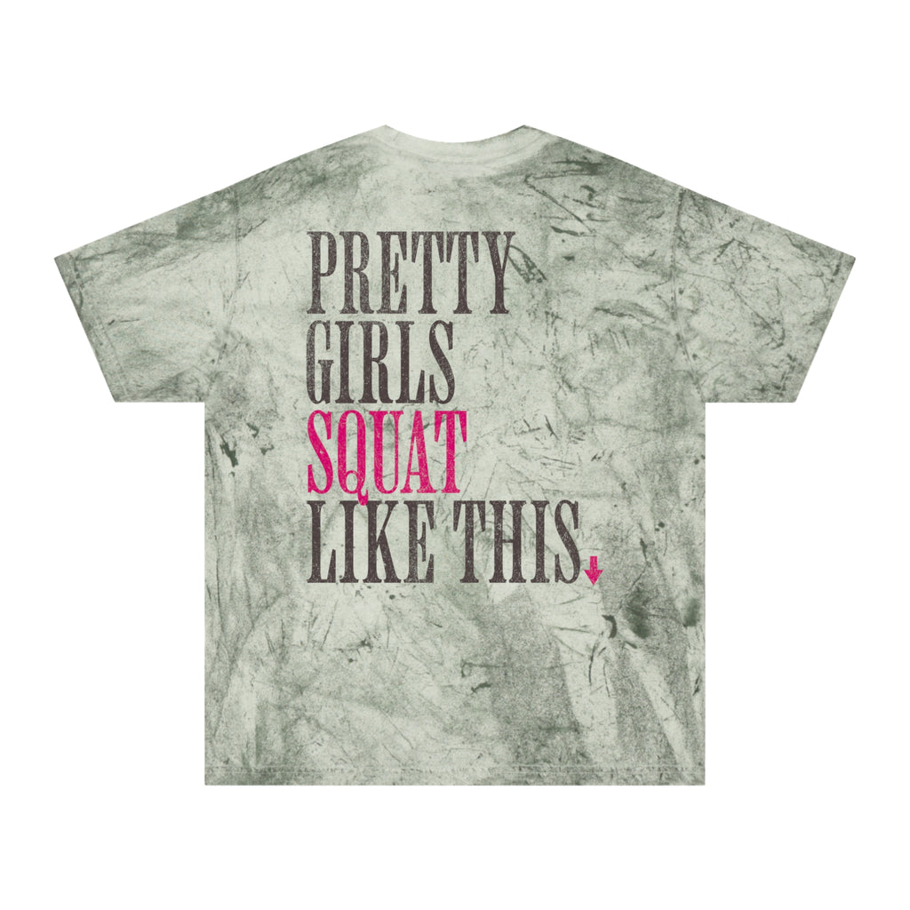 Pretty Girls Squat Like This T-shirt | Gym Humor Women's Workout Tee