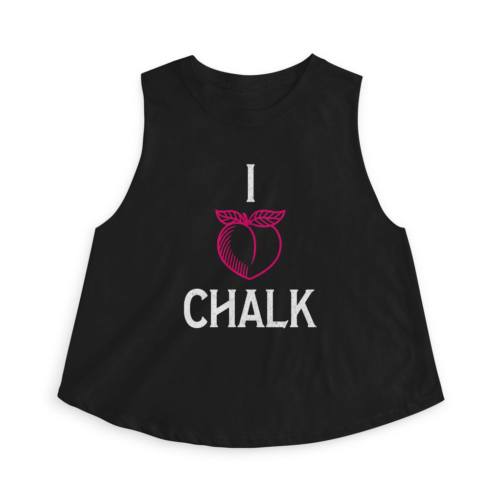 I Heart Chalk Workout Tank Top | Women's Crossfit Humor Crop Shirt