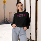 Pretty Girls Squat Club Cropped Pullover | Women's Workout Sweatshirt