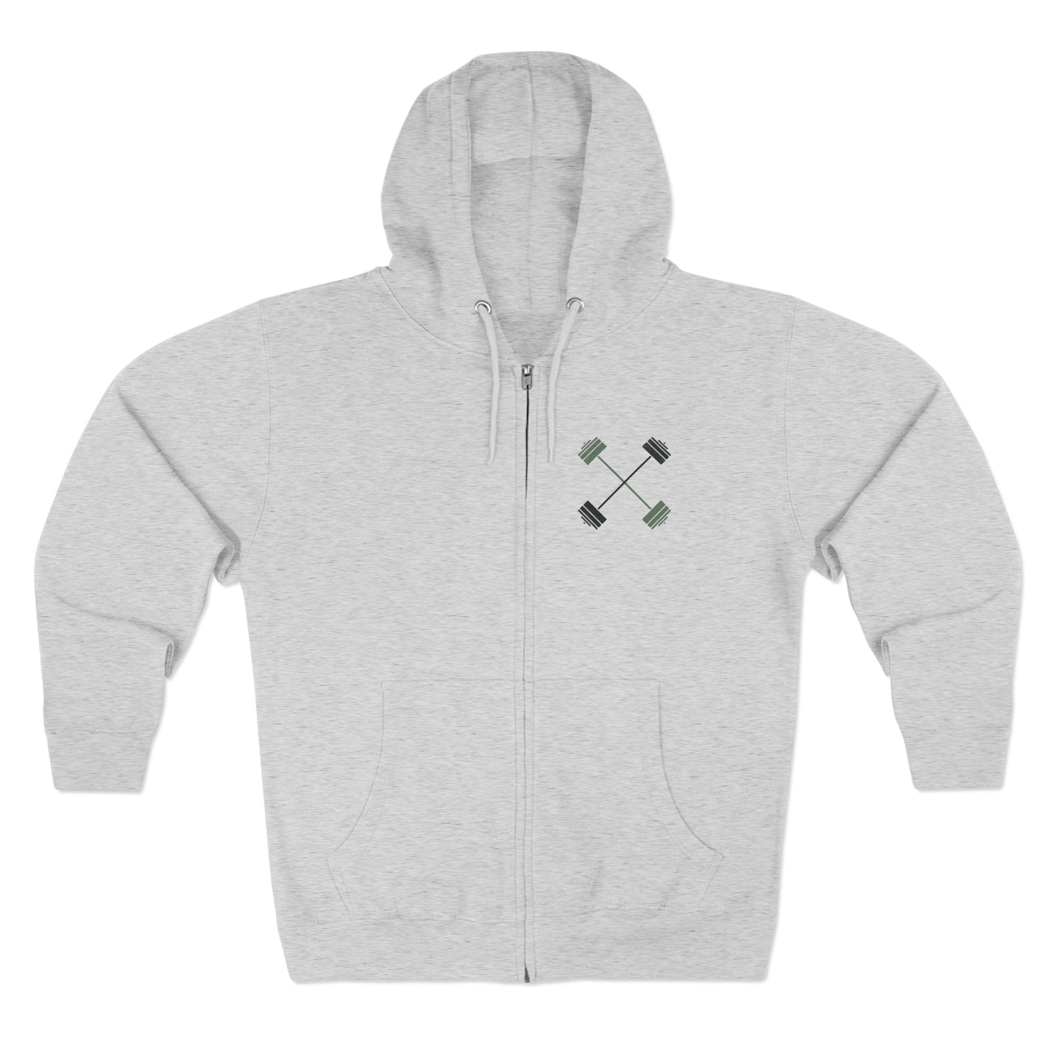 Do Hard Things Then Lift Heavier Zip-Up Hoodie | Gym Motivation Sweatshirt