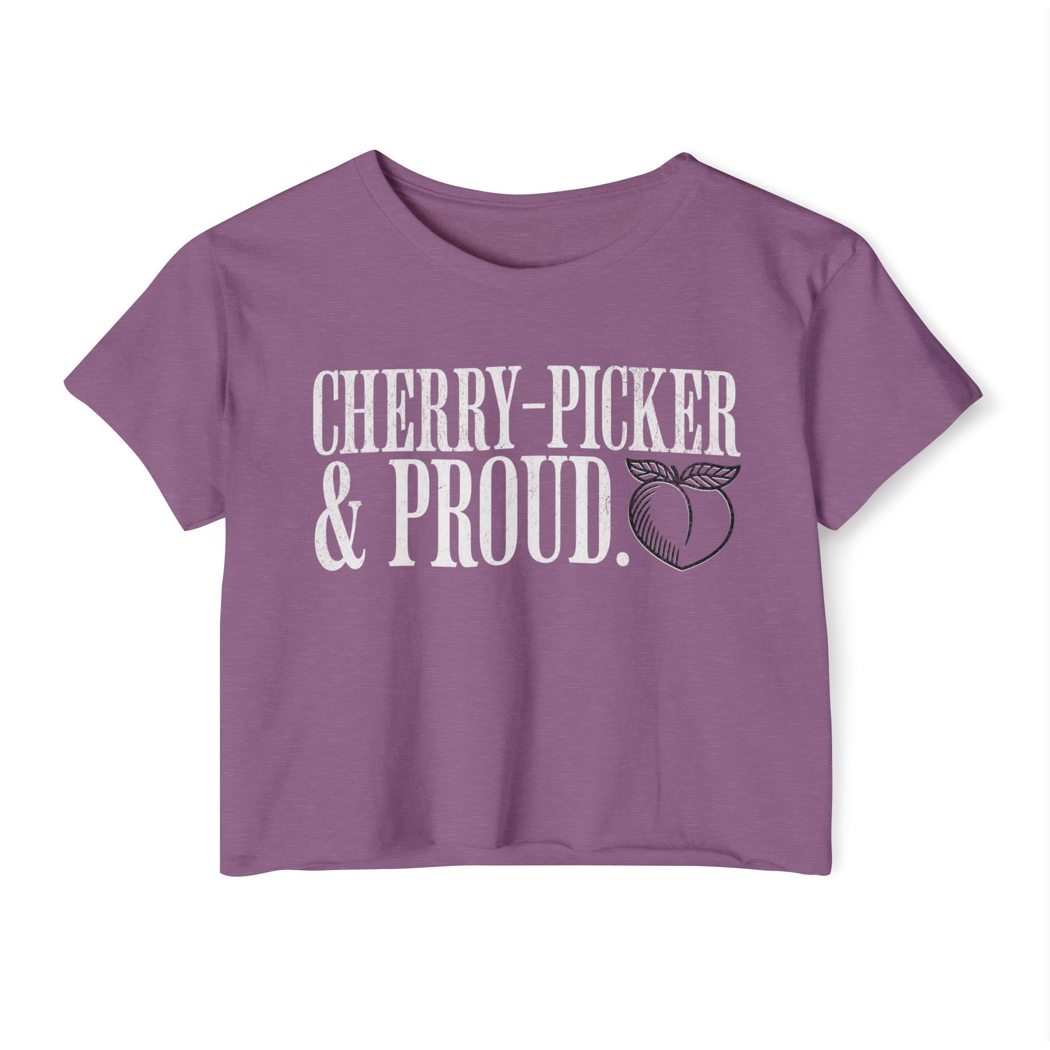 Cherry-Picker and Proud Crop Top | Women's Funny Crossfit T-shirt