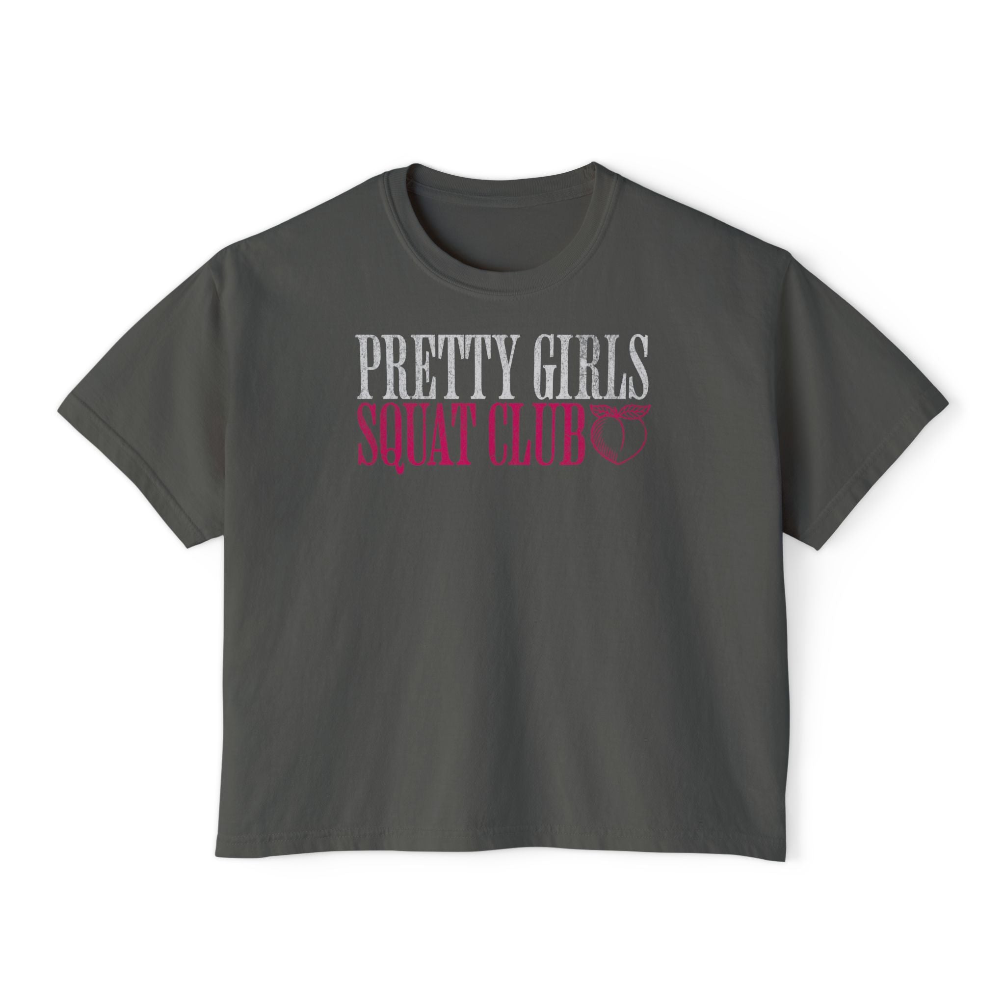 Lift Heavy Sh*t Athlete Boxy Tee | Women's Gym Humor Crop Top