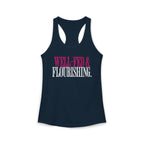 Well Fed & Flourishing Racerback Tank | Women's Gym Humor Workout Top