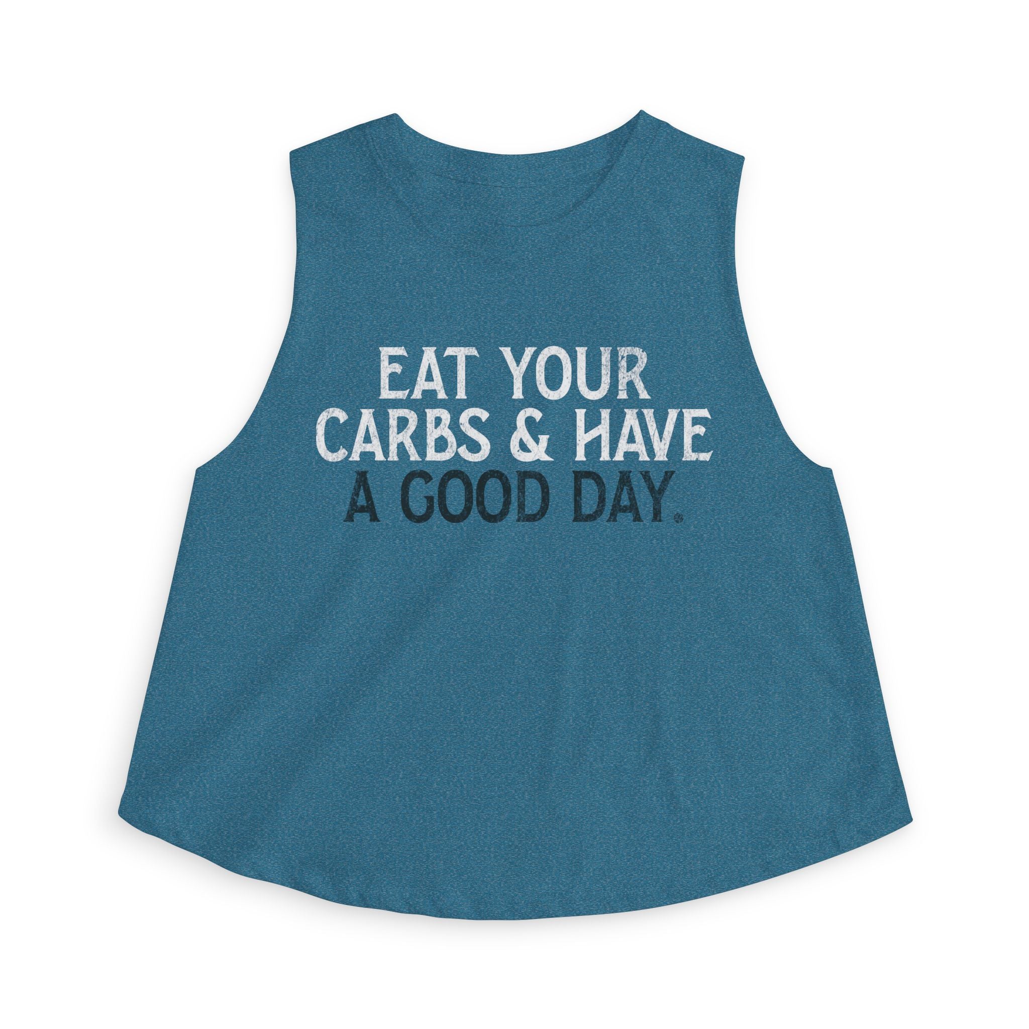 Eat Your Carbs Crop Top | Women's Funny Crossfit Tank Top