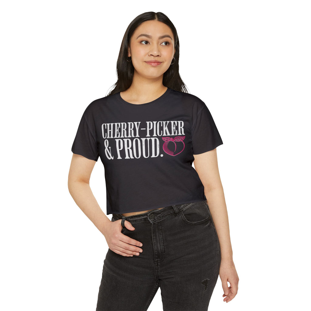 Cherry-Picker and Proud Crop Top | Women's Funny Crossfit T-shirt