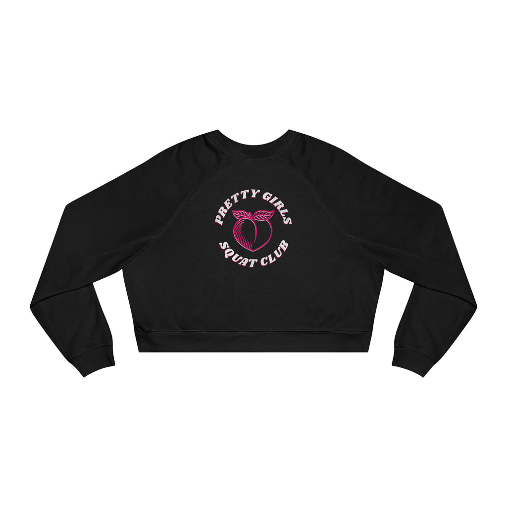 Thick Thighs Save Lives Cropped Pullover | Animal Rescue Workout Sweatshirt