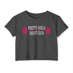 I Heart Squats Crop Top | Women's Weightlifting Workout Shirt