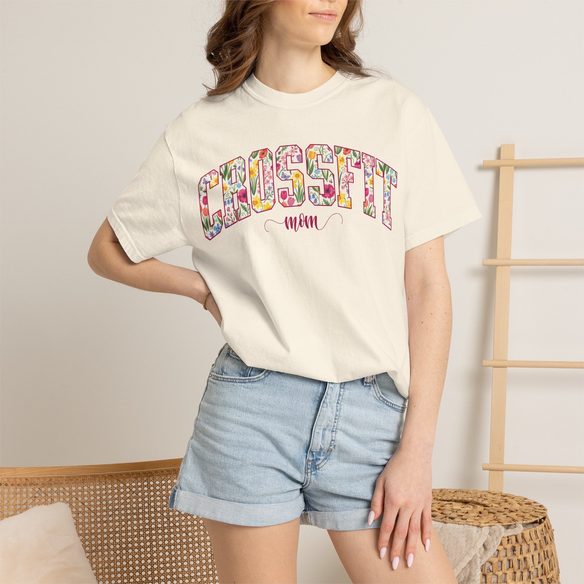 Crossfit Mom Workout Tee | Fit Mama Comfort Colors T‑Shirt