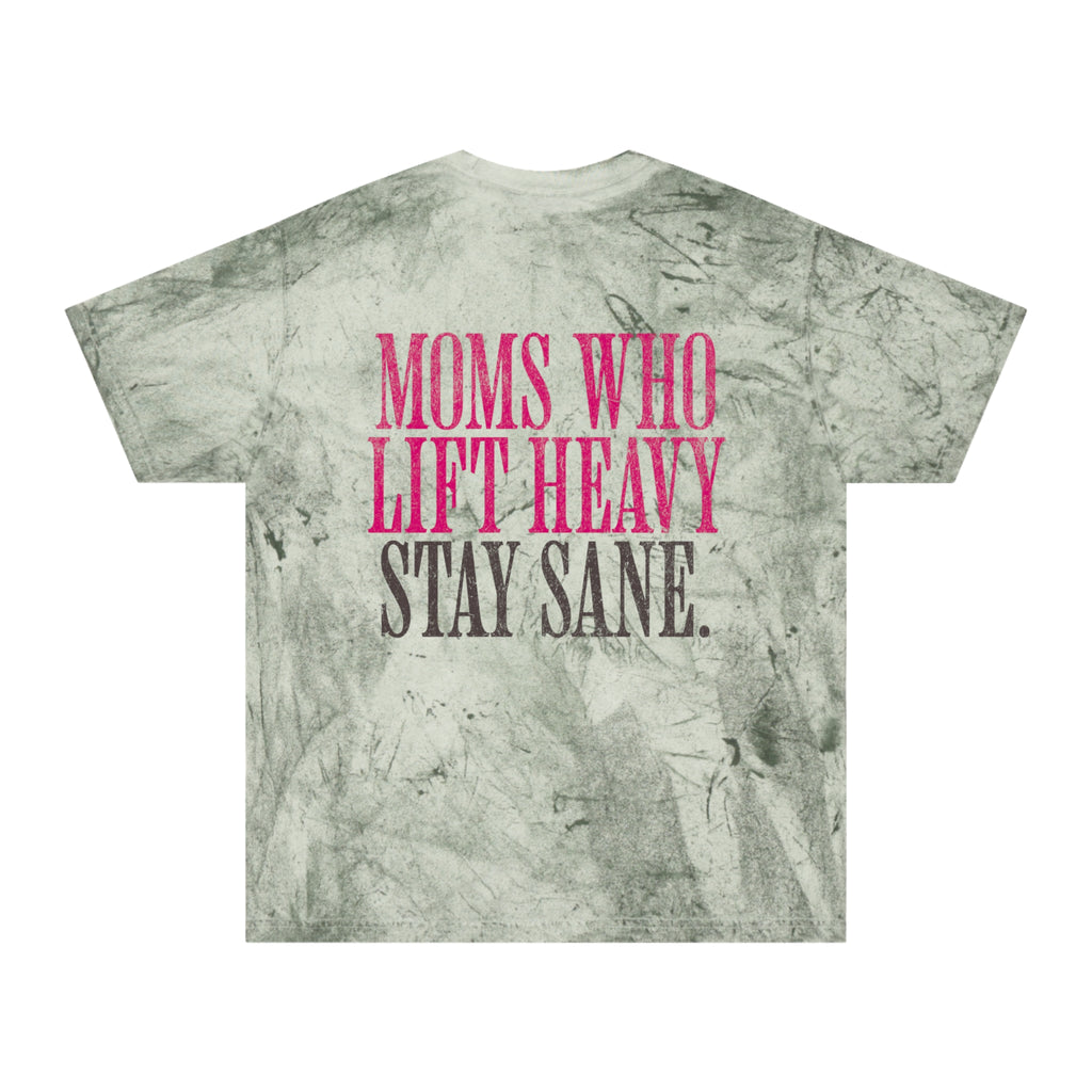 Moms Who Lift Heavy Stay Sane Gym T-shirt | Funny Women's Weightlifting Workout Tee