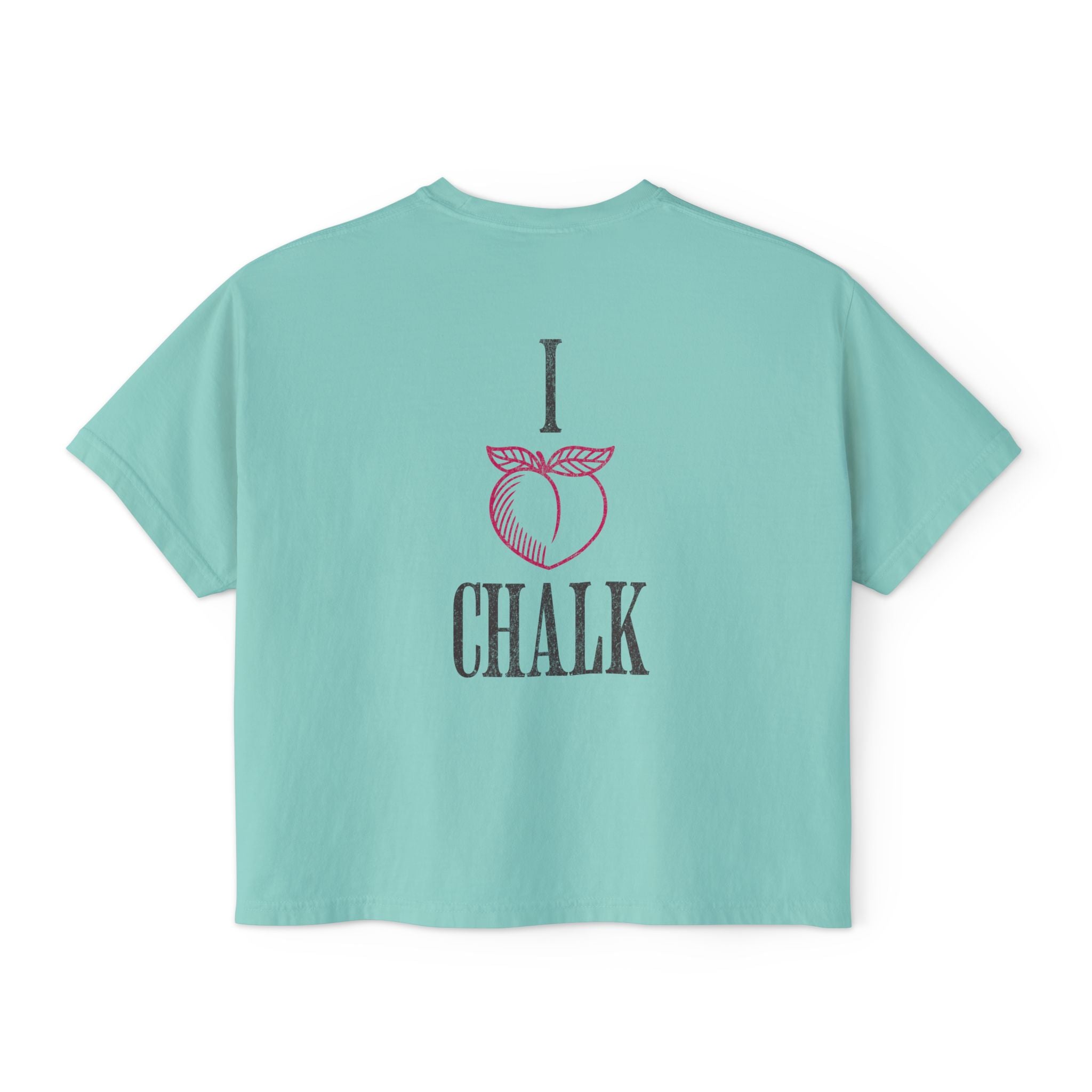 I Heart Chalk Boxy T-shirt | Crossfit Humor Women's Crop Top