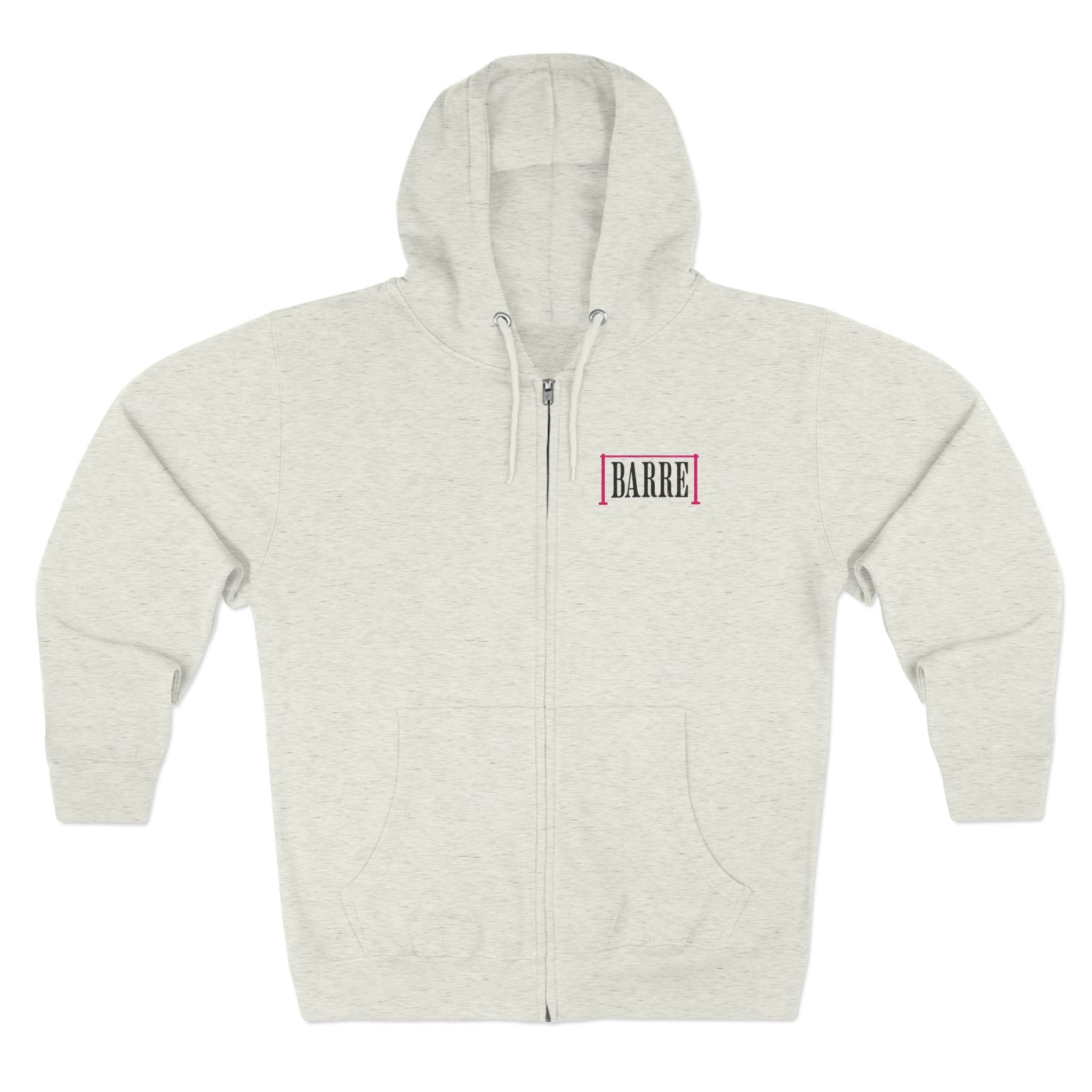 Embrace the Tuck Barre Zip Up Hoodie | Women's Motivation Workout Sweatshirt