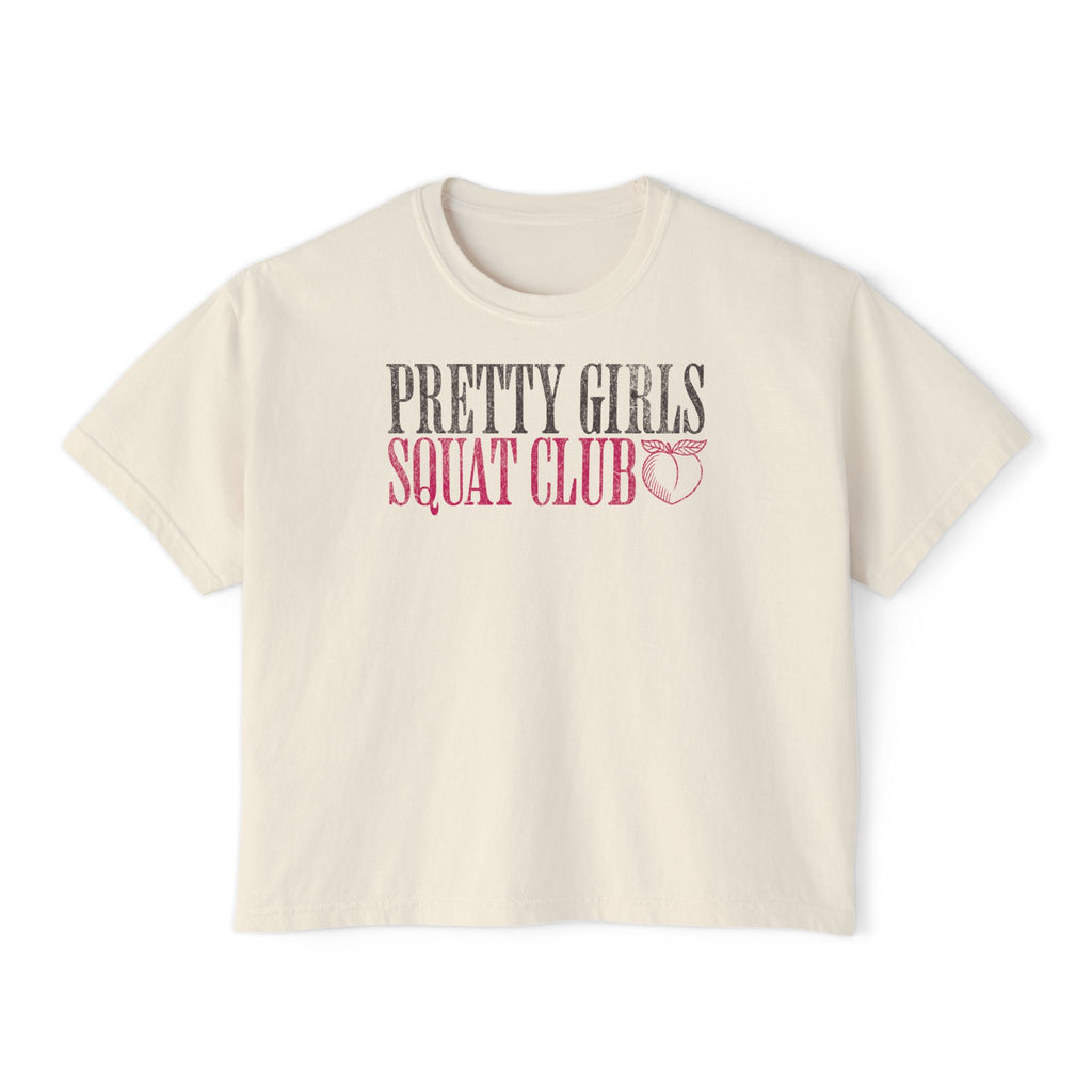 Lift Heavy Sh*t Athlete Boxy Tee | Women's Gym Humor Crop Top