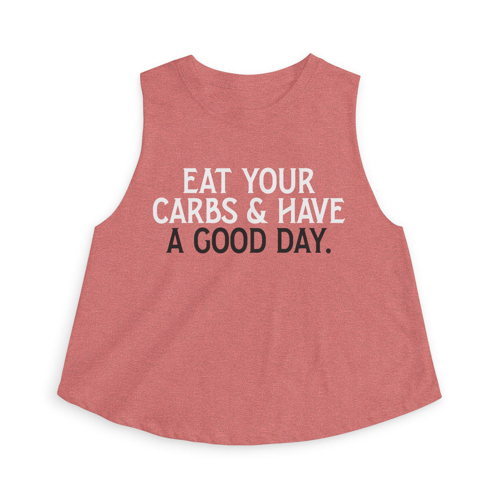 Eat Your Carbs Crop Top | Women's Funny Crossfit Tank Top