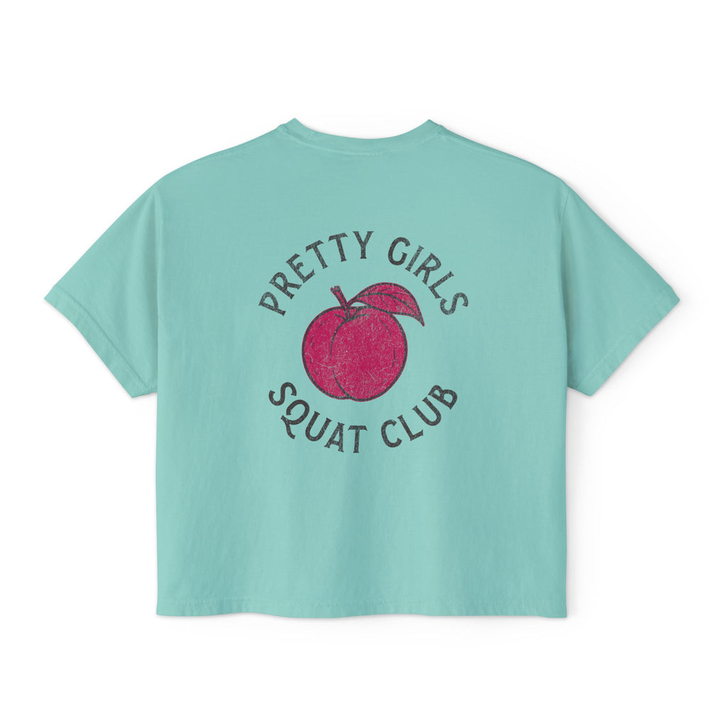 This Shirt Is Only For The Warm-Up Boxy T-shirt | Crossfit Workout Crop Top