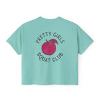 This Shirt Is Only For The Warm-Up Boxy T-shirt | Crossfit Workout Crop Top