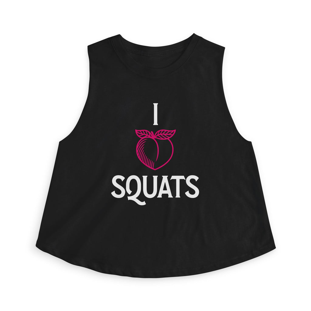 I Heart Squats Crop Top | Weightlifting Tank Top for Women