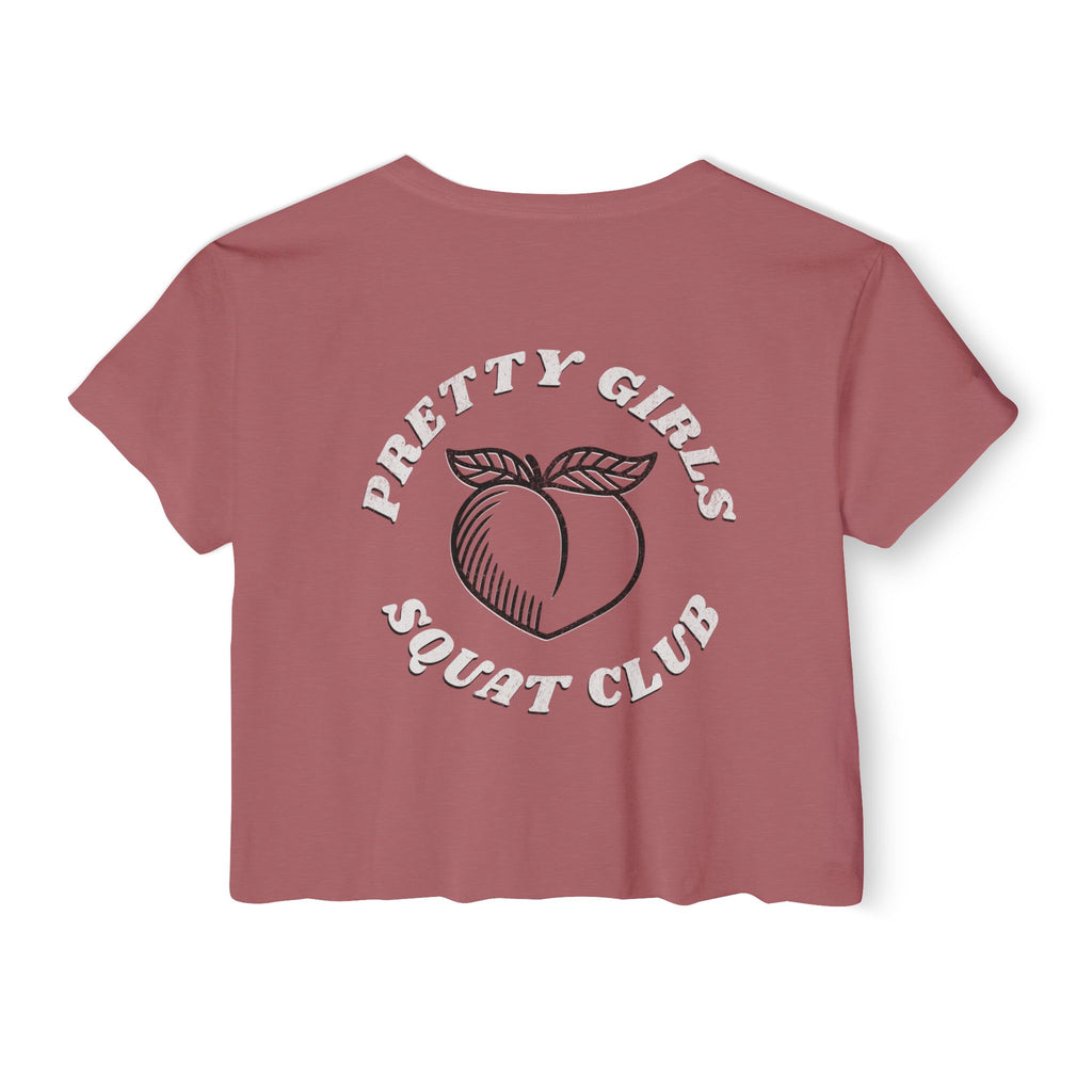 This Shirt Is Only for the Warm-up Crop T-shirt | Funny Women's Crossfit Gym T-shirt
