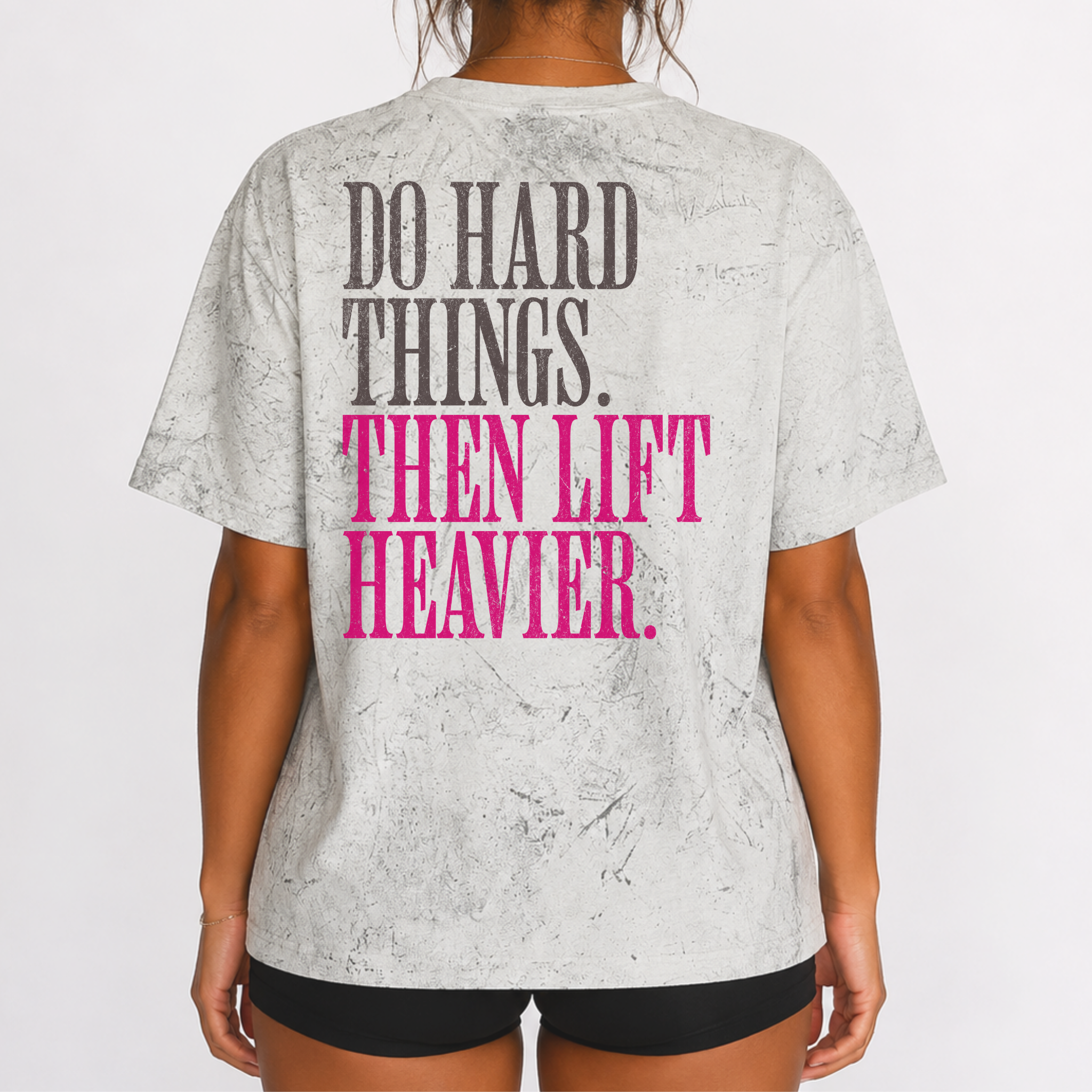 Do Hard Things Then Lift Heavier T-shirt | Gym Motivation Workout Tee