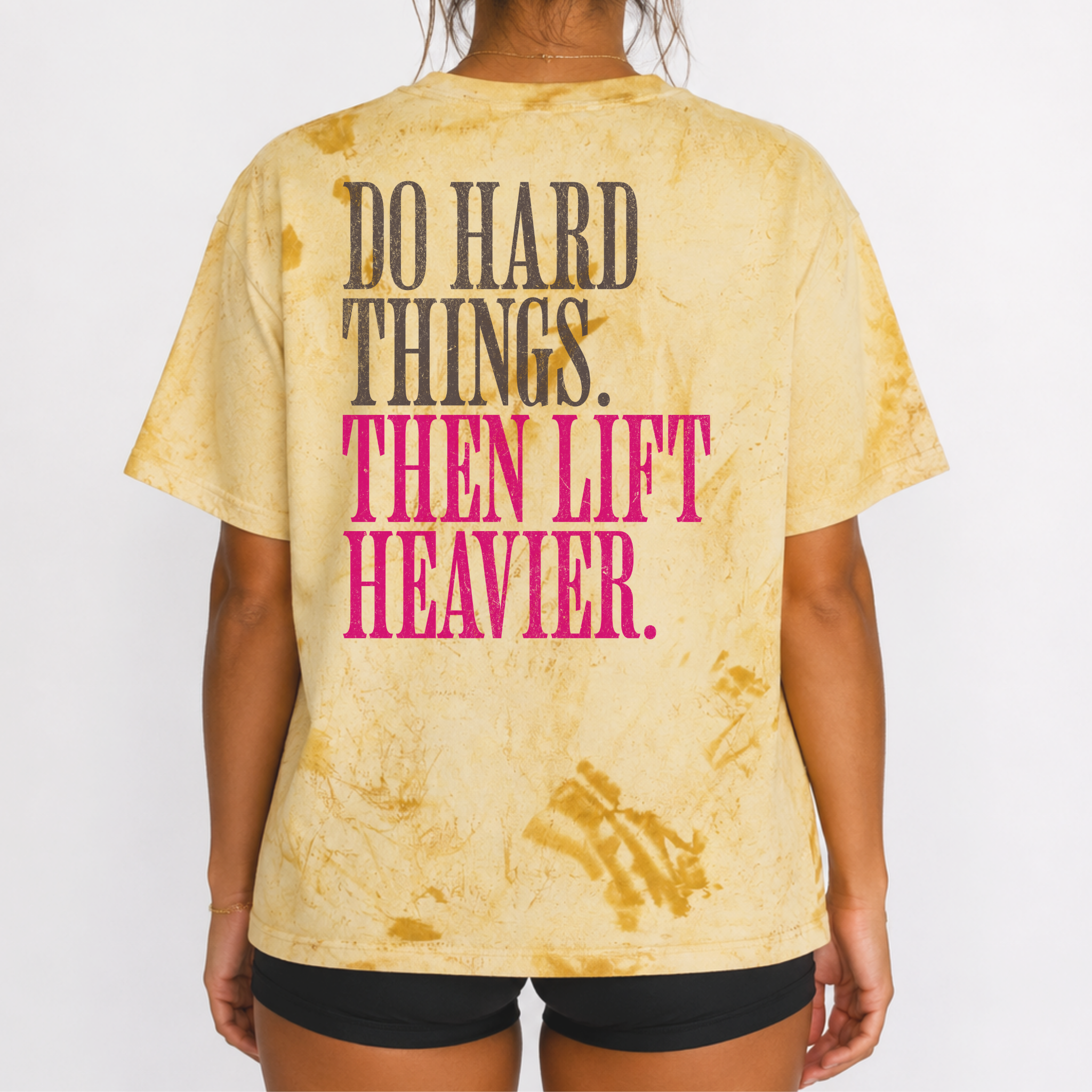 Do Hard Things Then Lift Heavier T-shirt | Gym Motivation Workout Tee