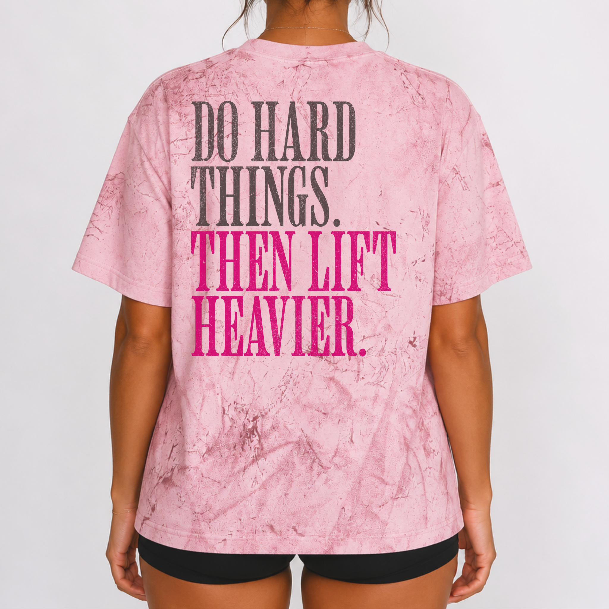 Do Hard Things Then Lift Heavier T-shirt | Gym Motivation Workout Tee