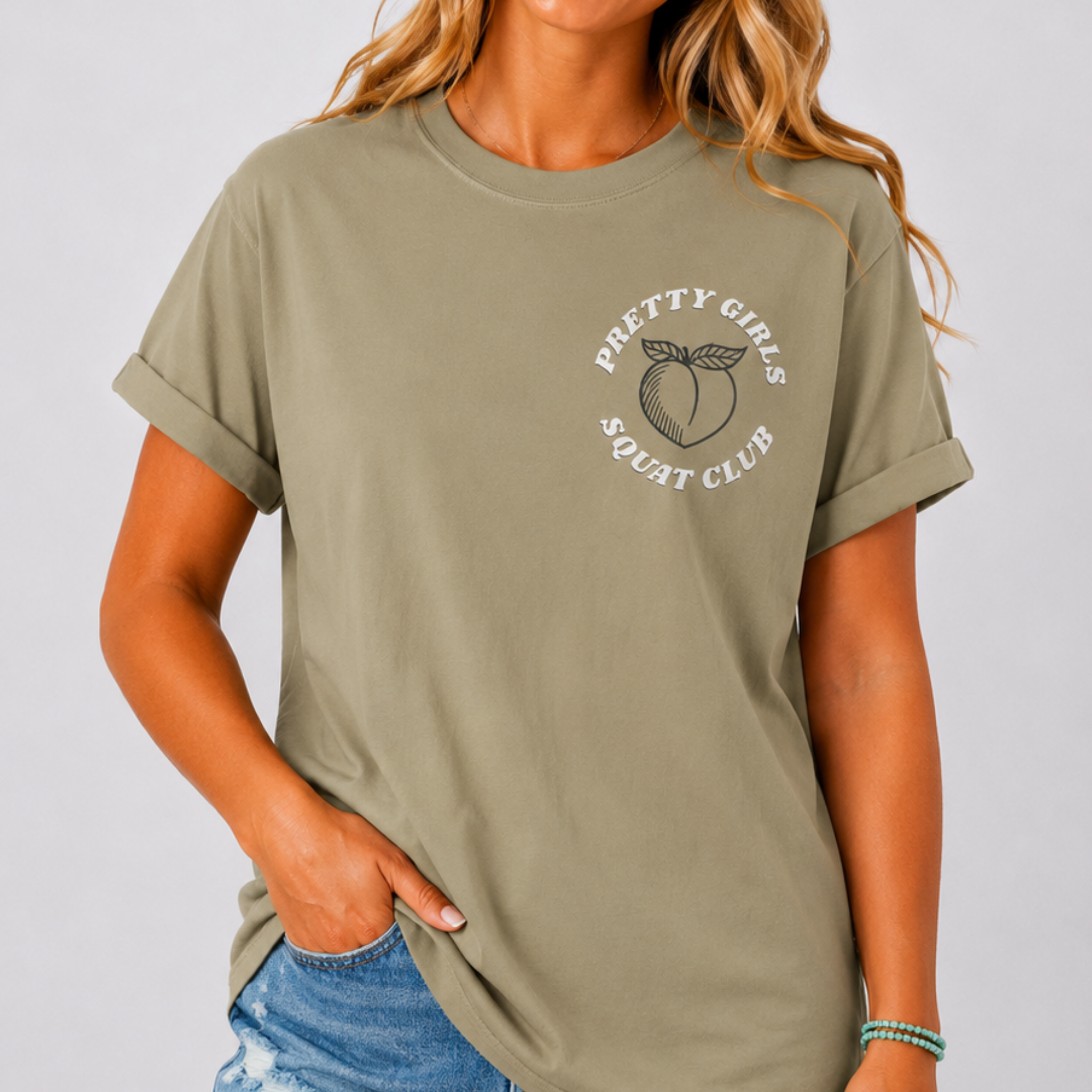 Pretty Girls Squat Like This T-Shirt | Signature Club Workout Tee