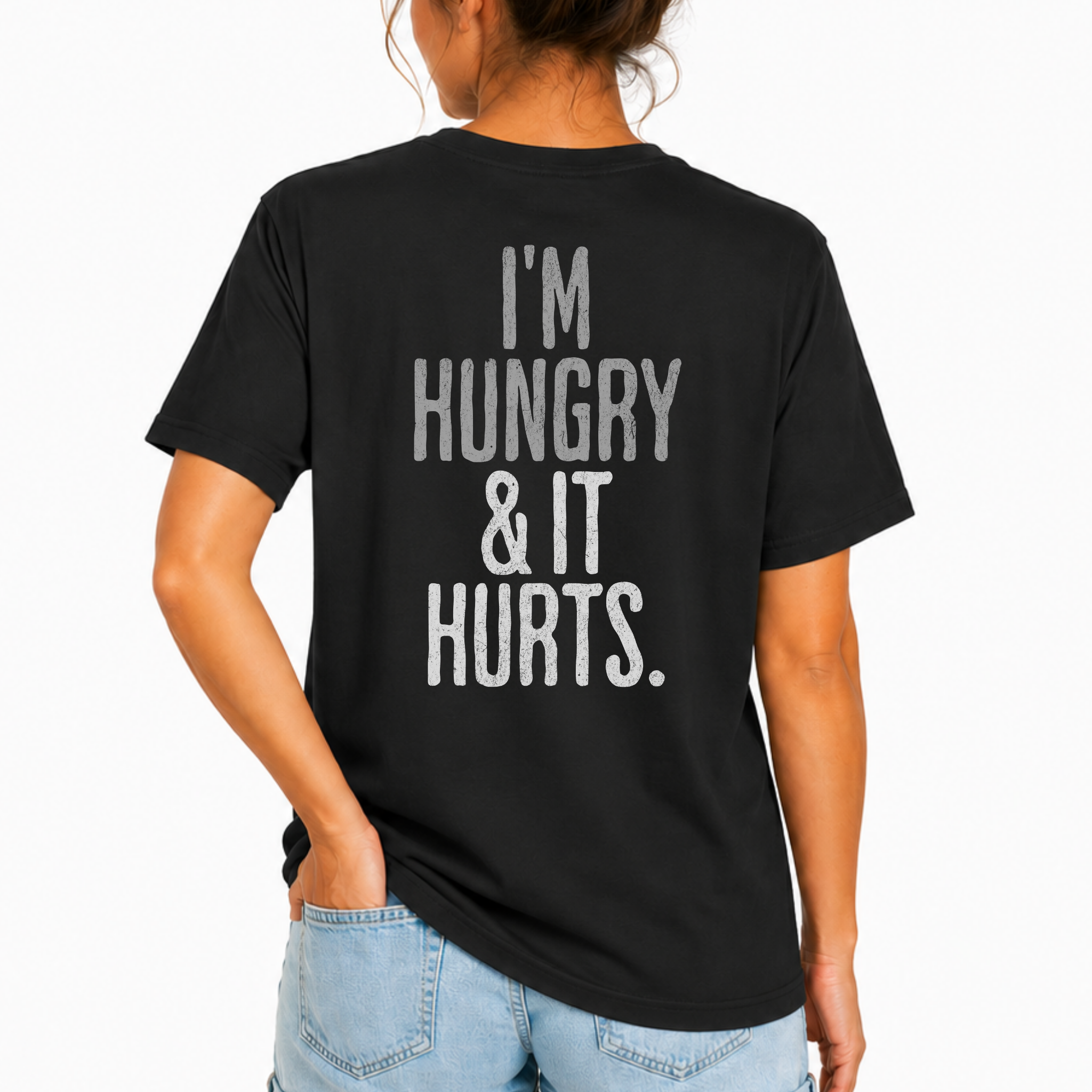I'm Hungry & It Hurts Crossfit T-shirt | Unisex Fitness Humor Tee