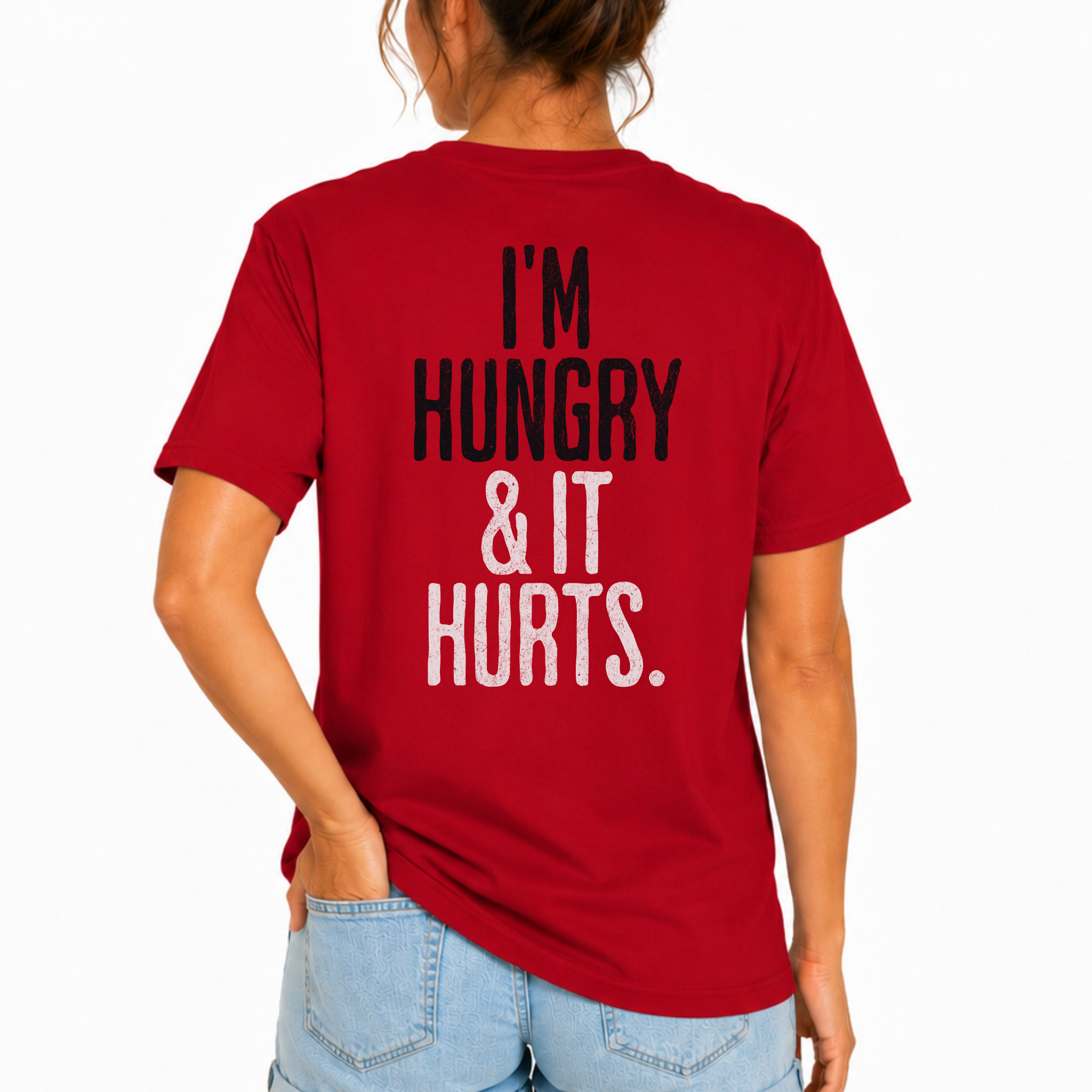 I'm Hungry & It Hurts Crossfit T-shirt | Unisex Fitness Humor Tee