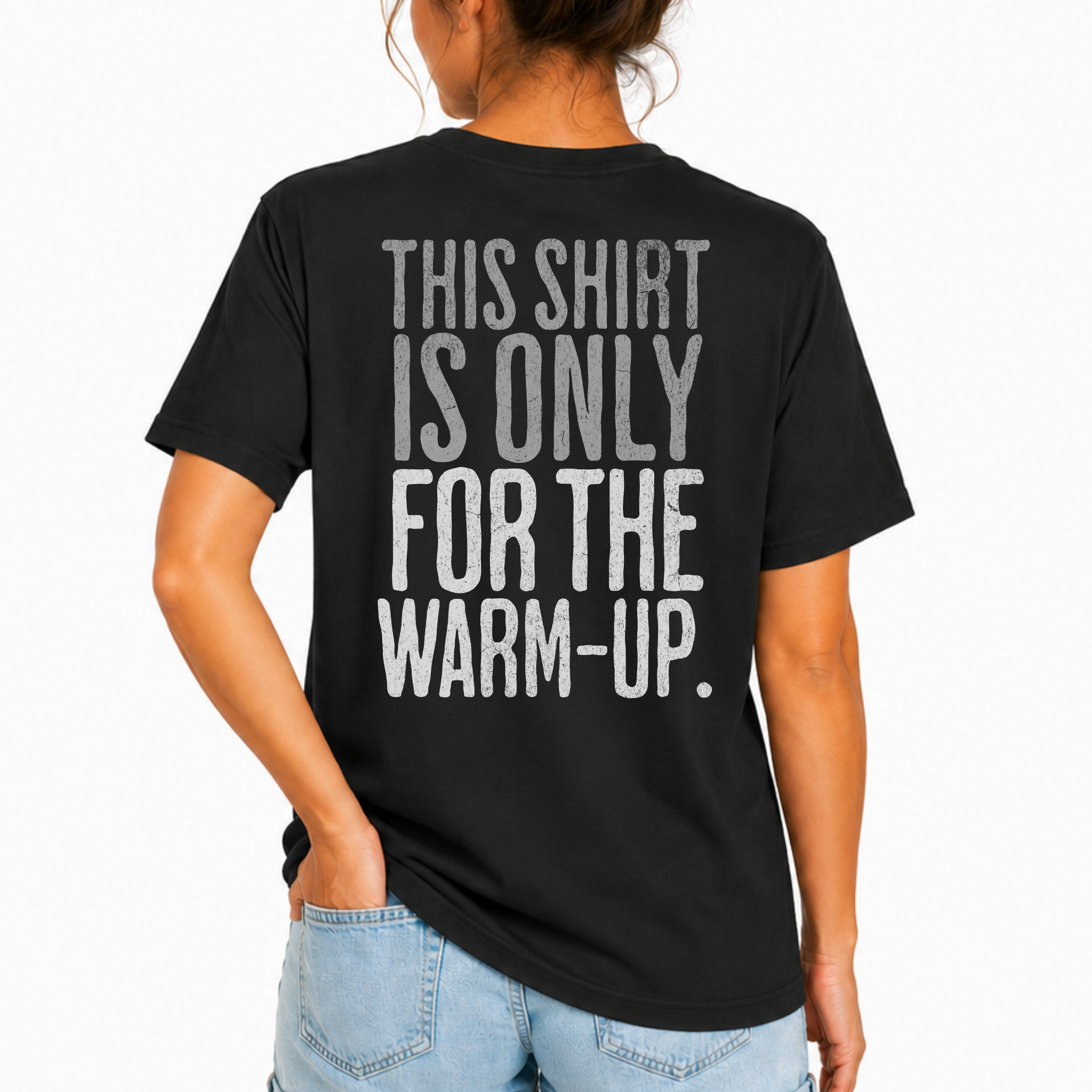 This Shirt is Only for the Warm-Up T-shirt | Unisex Crossfit Humor Tee
