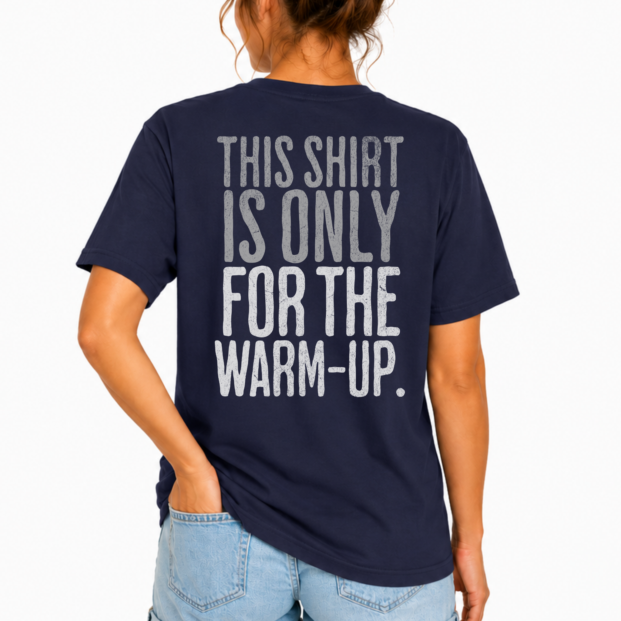 This Shirt is Only for the Warm-Up T-shirt | Unisex Crossfit Humor Tee