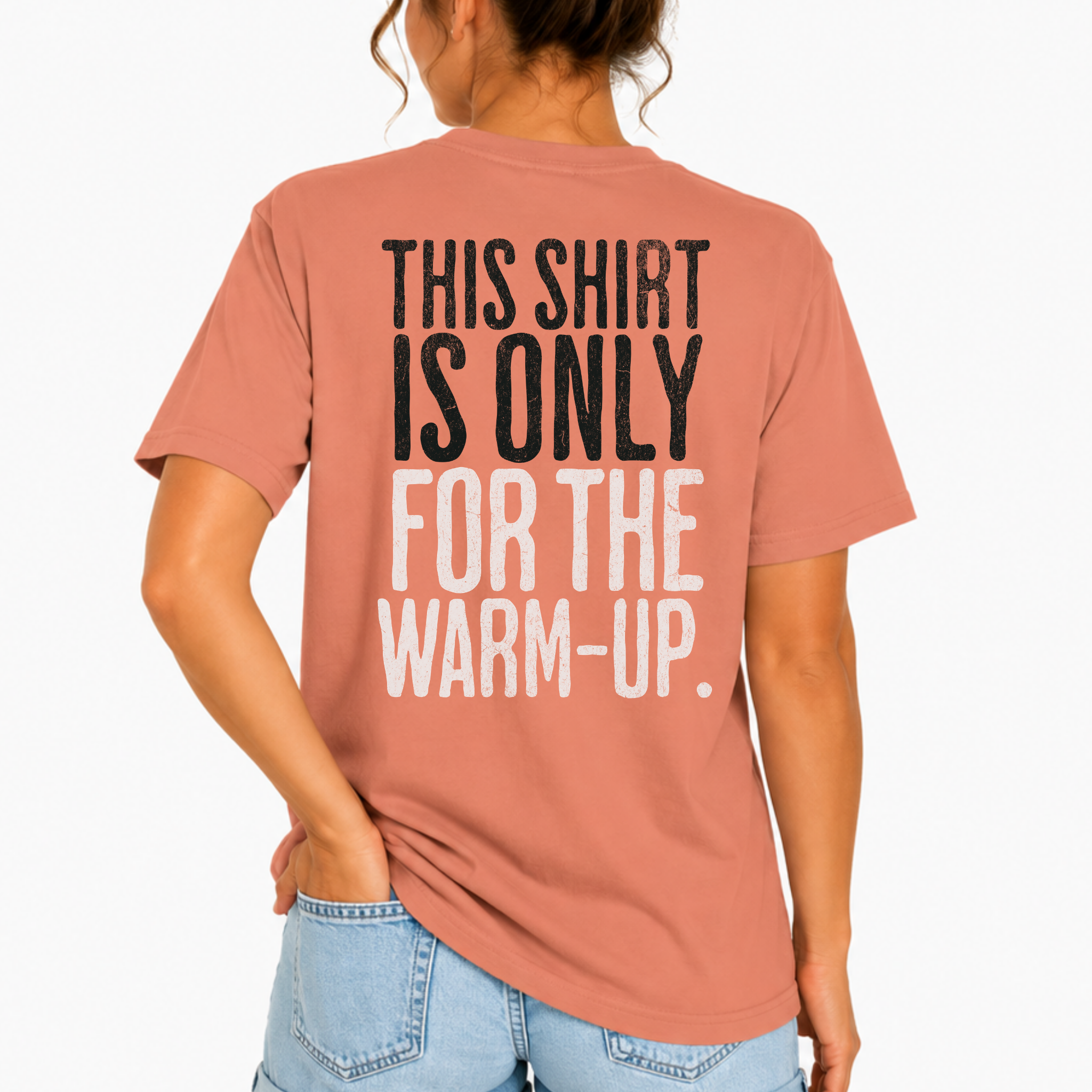 This Shirt is Only for the Warm-Up T-shirt | Unisex Crossfit Humor Tee