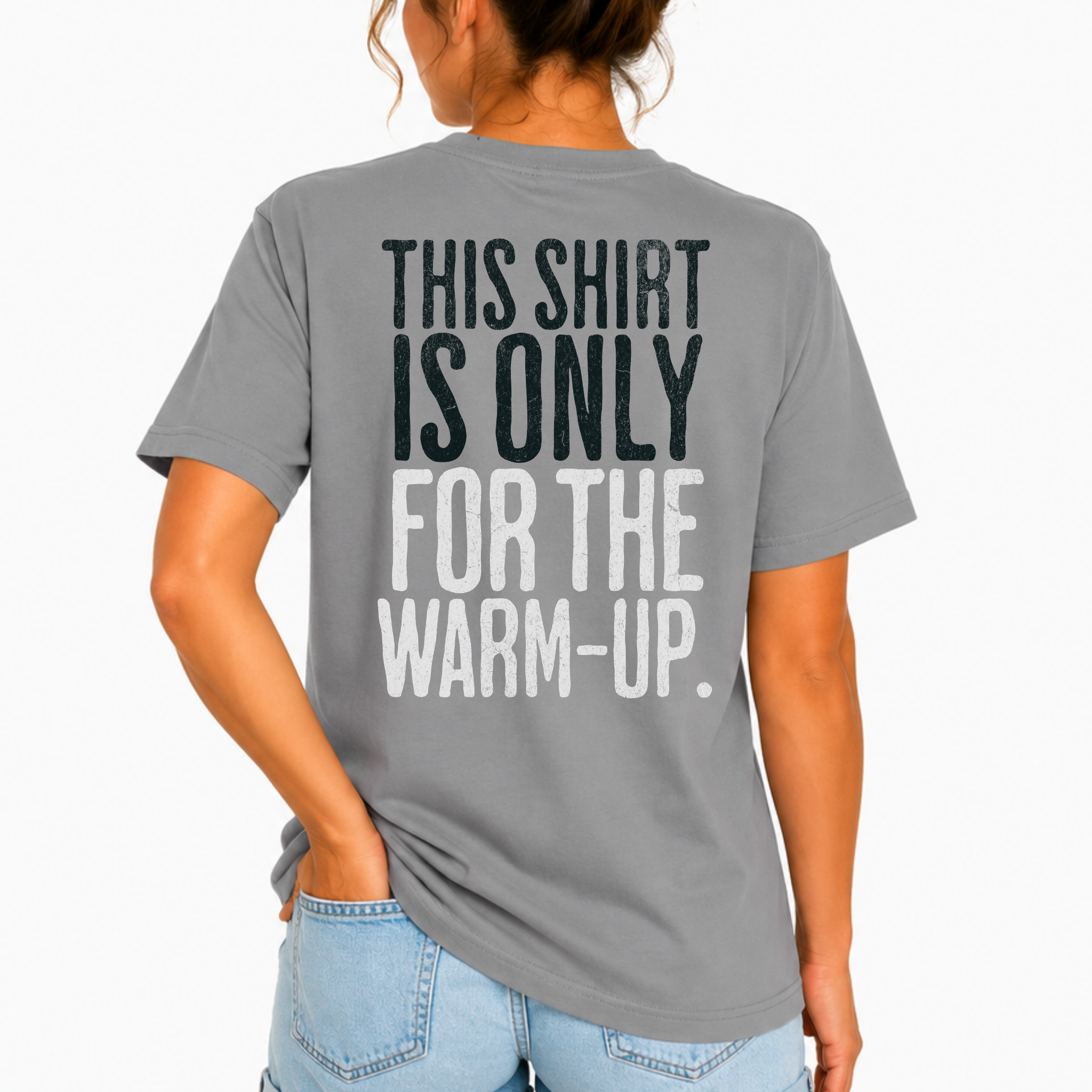 This Shirt is Only for the Warm-Up T-shirt | Unisex Crossfit Humor Tee