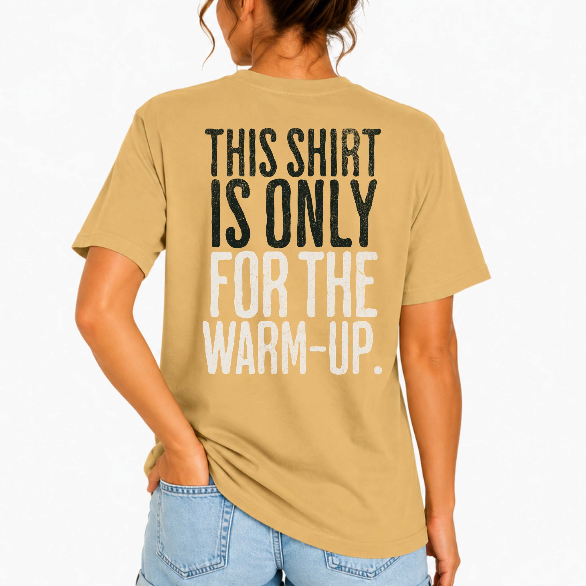 This Shirt is Only for the Warm-Up T-shirt | Unisex Crossfit Humor Tee