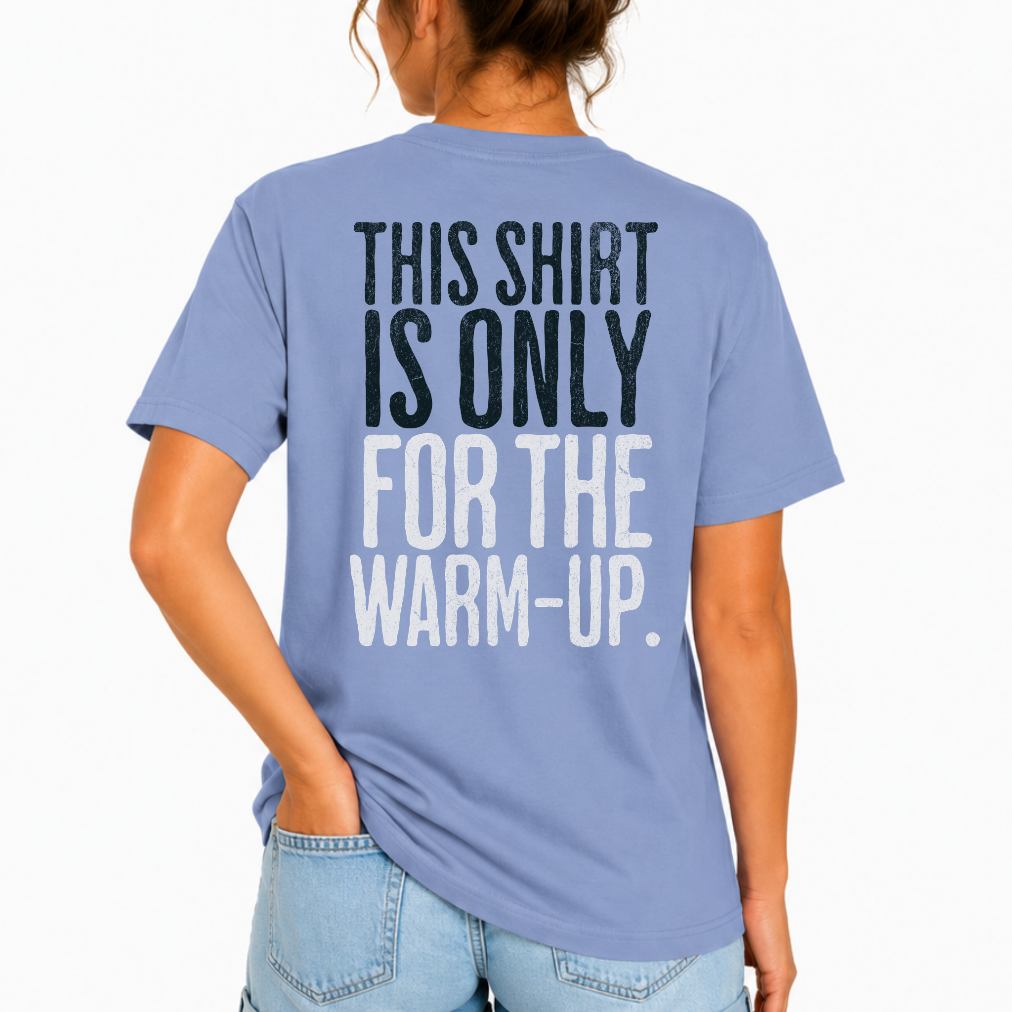 This Shirt is Only for the Warm-Up T-shirt | Unisex Crossfit Humor Tee