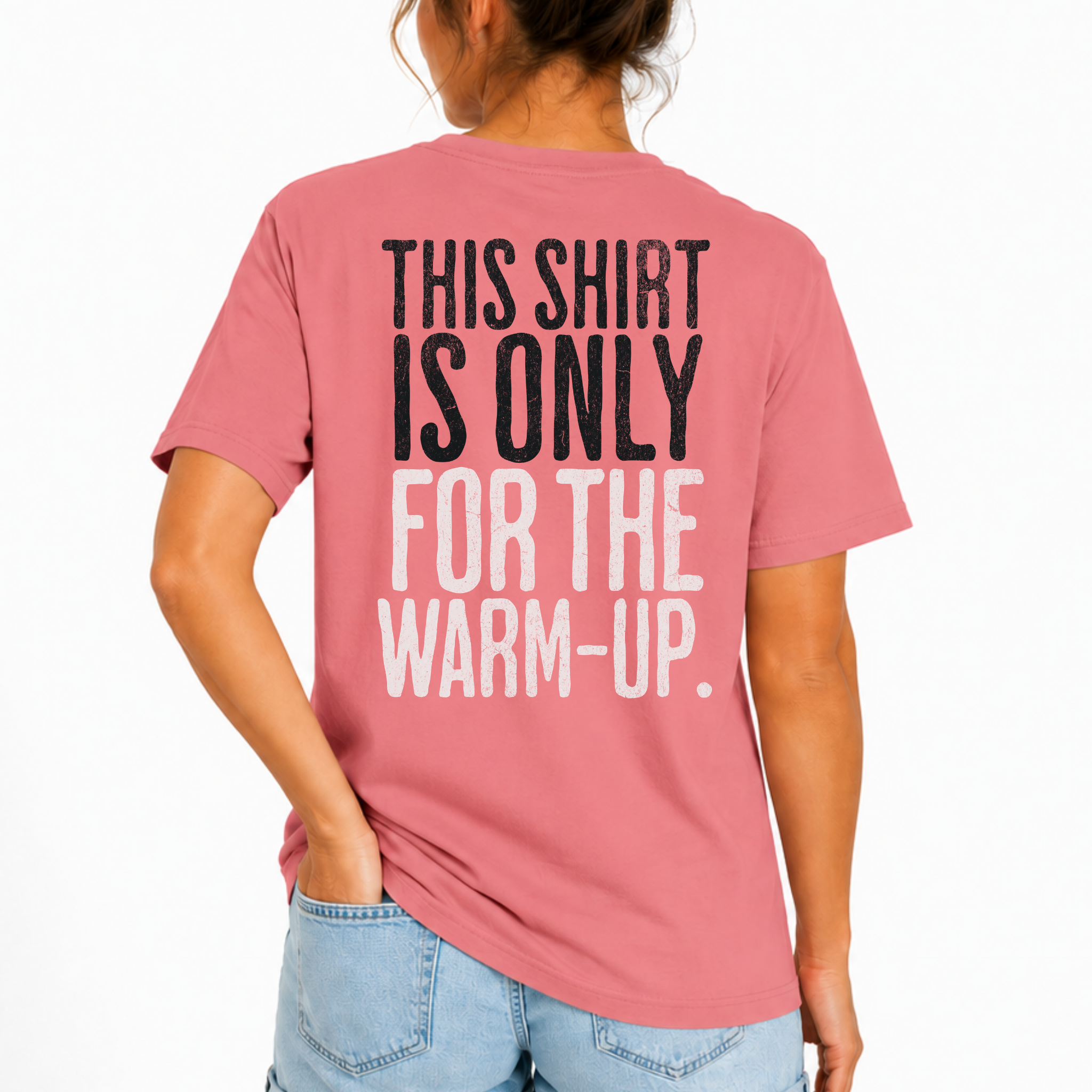 This Shirt is Only for the Warm-Up T-shirt | Unisex Crossfit Humor Tee