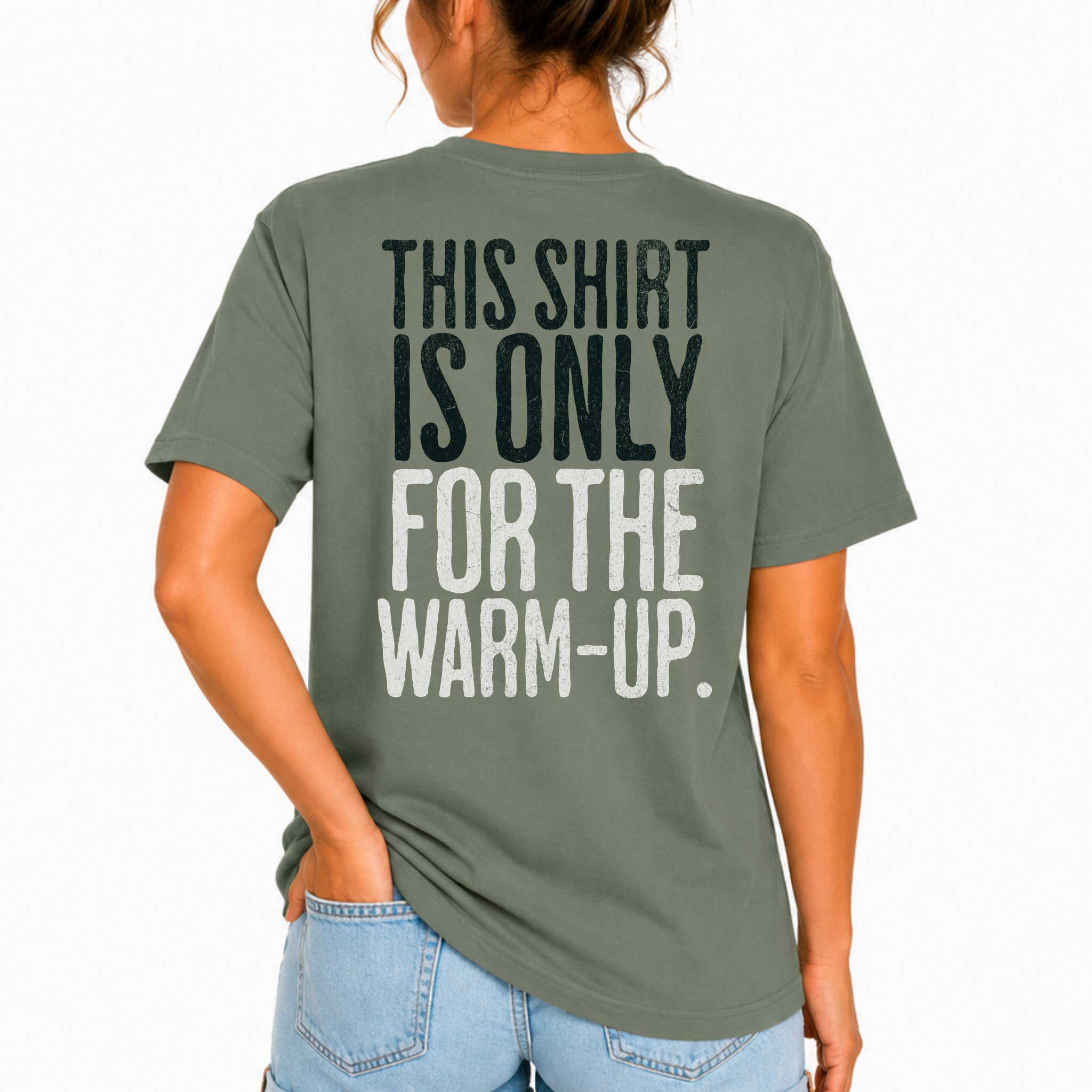 This Shirt is Only for the Warm-Up T-shirt | Unisex Crossfit Humor Tee