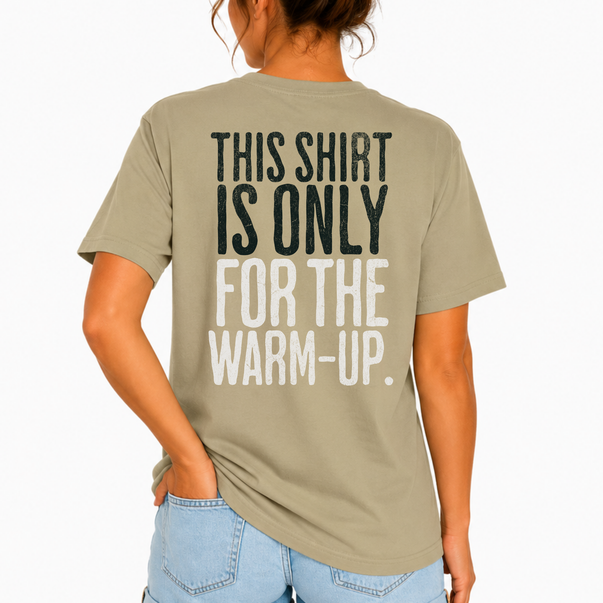 This Shirt is Only for the Warm-Up T-shirt | Unisex Crossfit Humor Tee