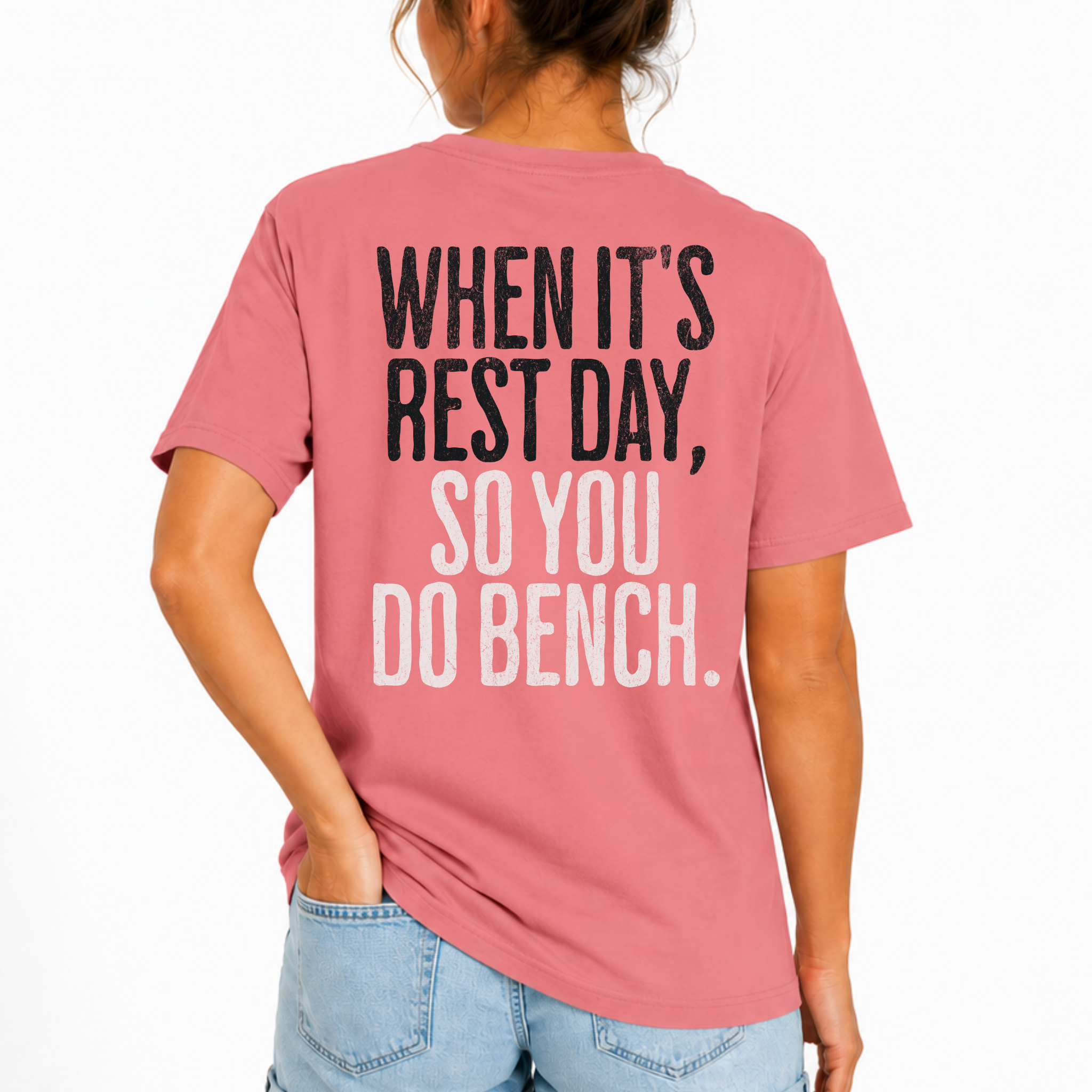 When it's Rest Day Workout T-shirt | Unisex Crossfit Humor Gym Tee