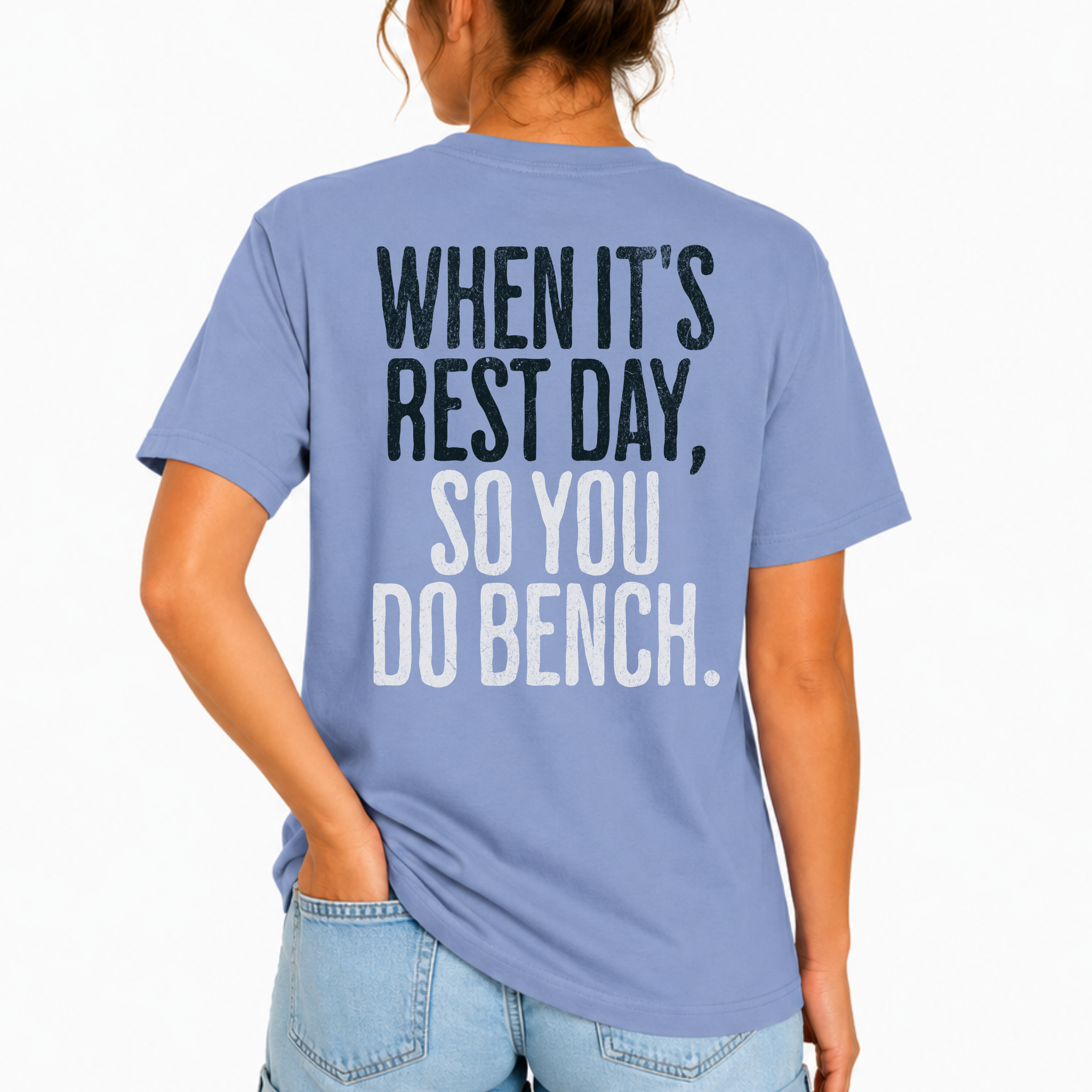 When it's Rest Day Workout T-shirt | Unisex Crossfit Humor Gym Tee