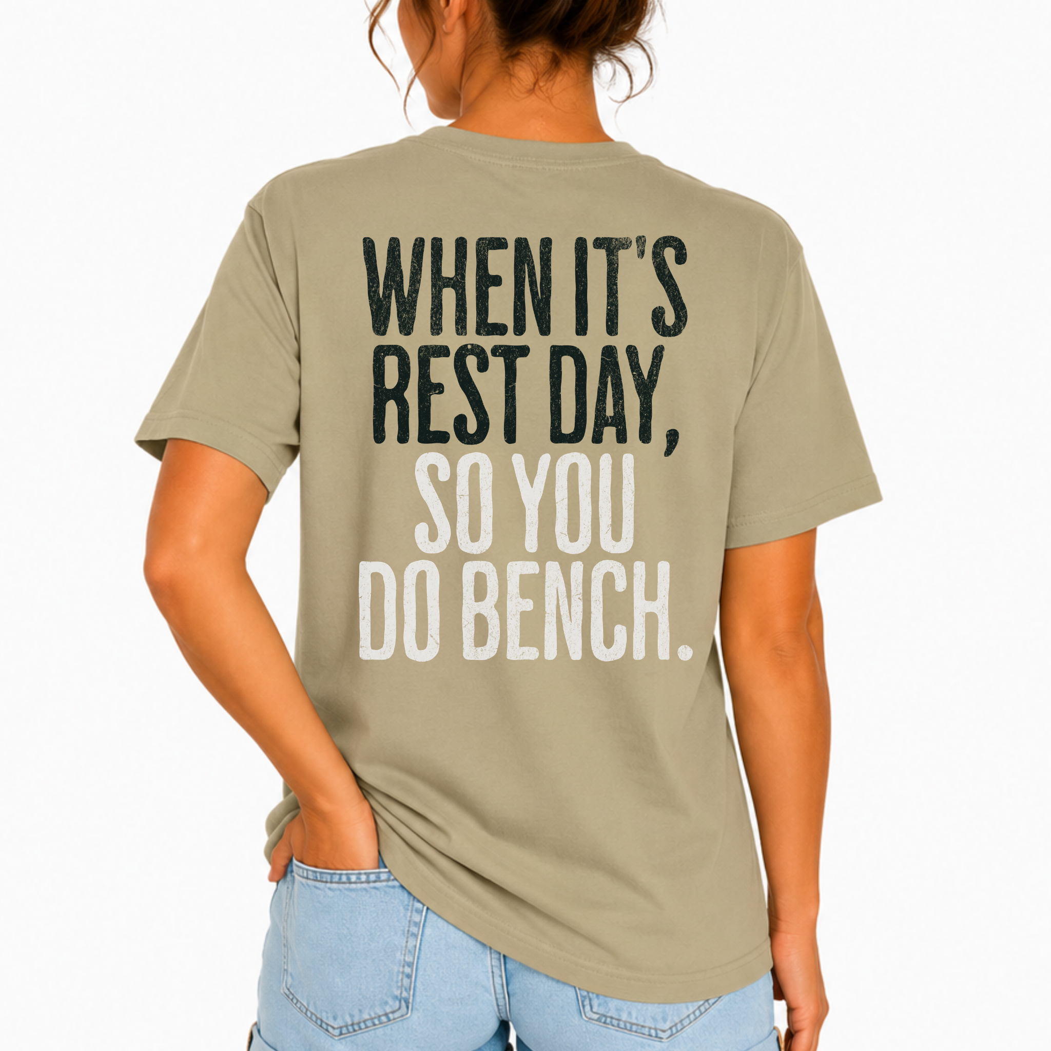 When it's Rest Day Workout T-shirt | Unisex Crossfit Humor Gym Tee