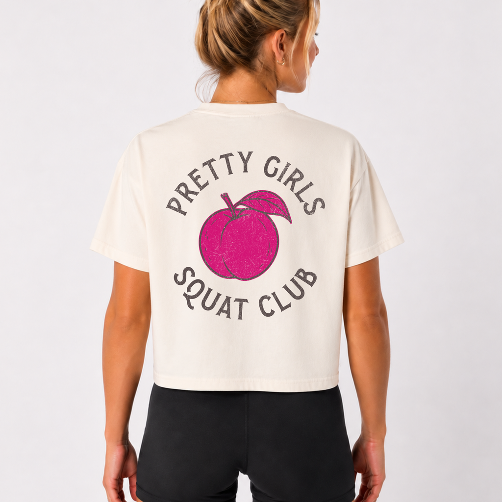 This Shirt Is Only For The Warm-Up Boxy T-shirt | Crossfit Workout Crop Top