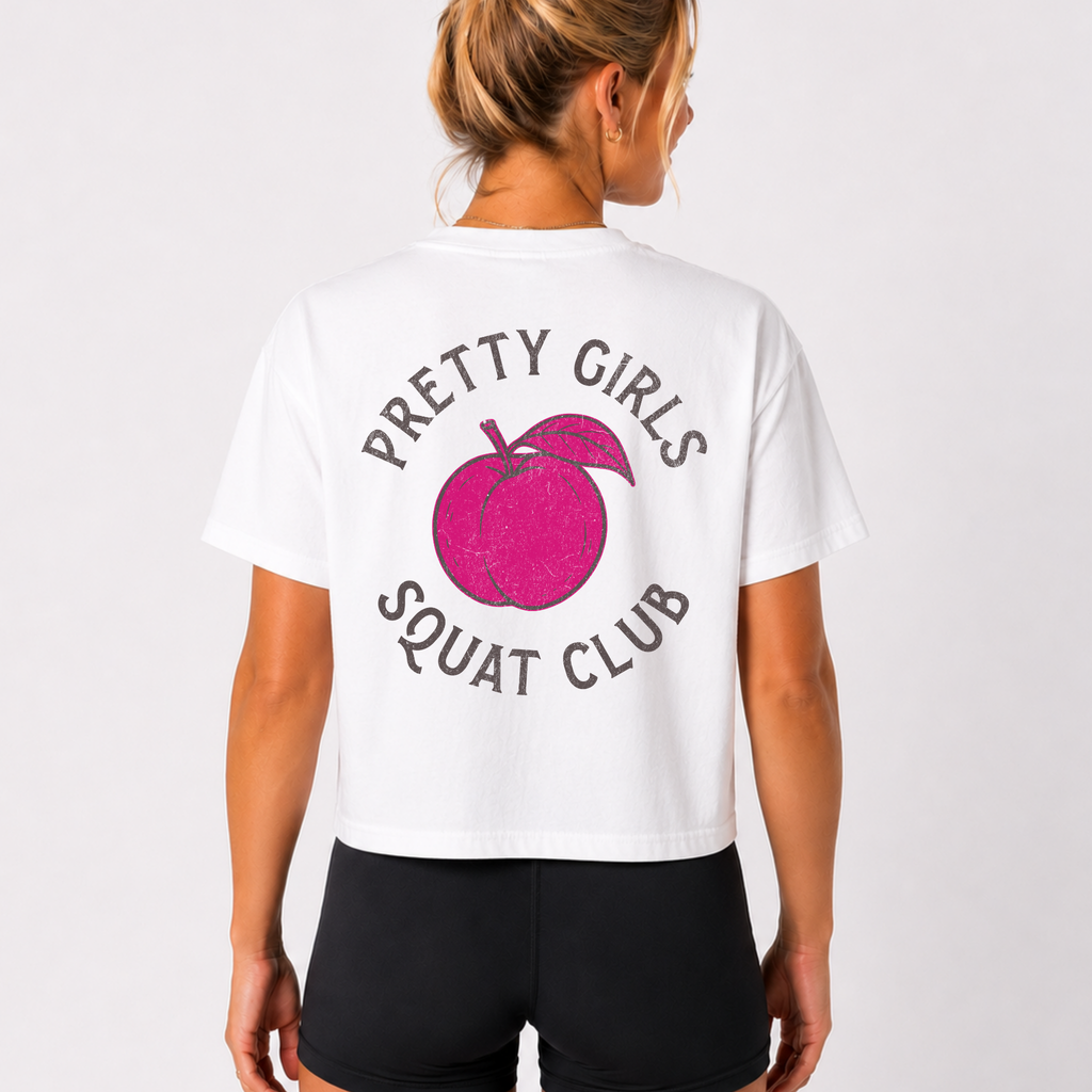 Moms Who Lift Heavy Stay Sane Boxy T-shirt | Fit Mom Workout Crop Top