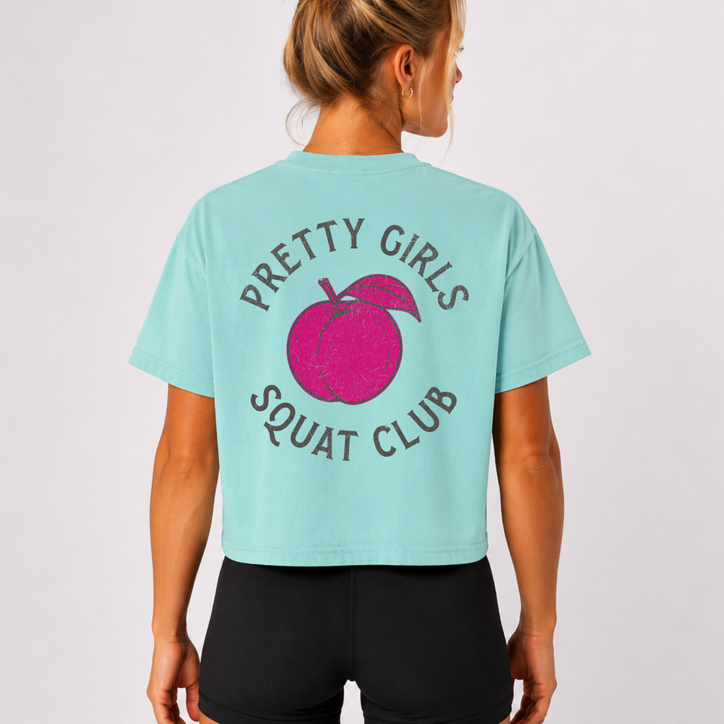 Moms Who Lift Heavy Stay Sane Boxy T-shirt | Fit Mom Workout Crop Top